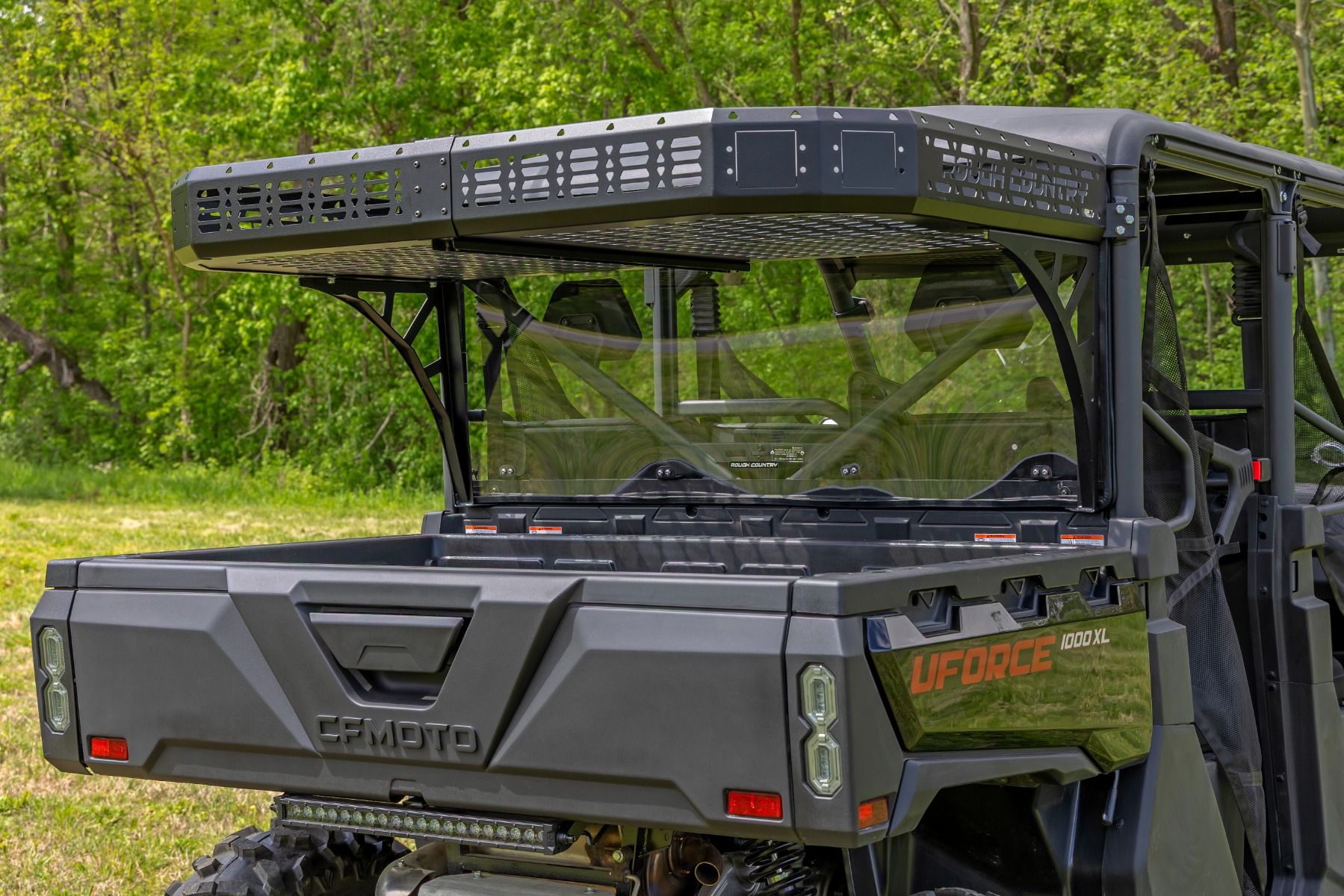 Cargo Rack | Dual 2" Black LED Pairs | Flush Mount | CFMOTO UFORCE 1000 — view 5