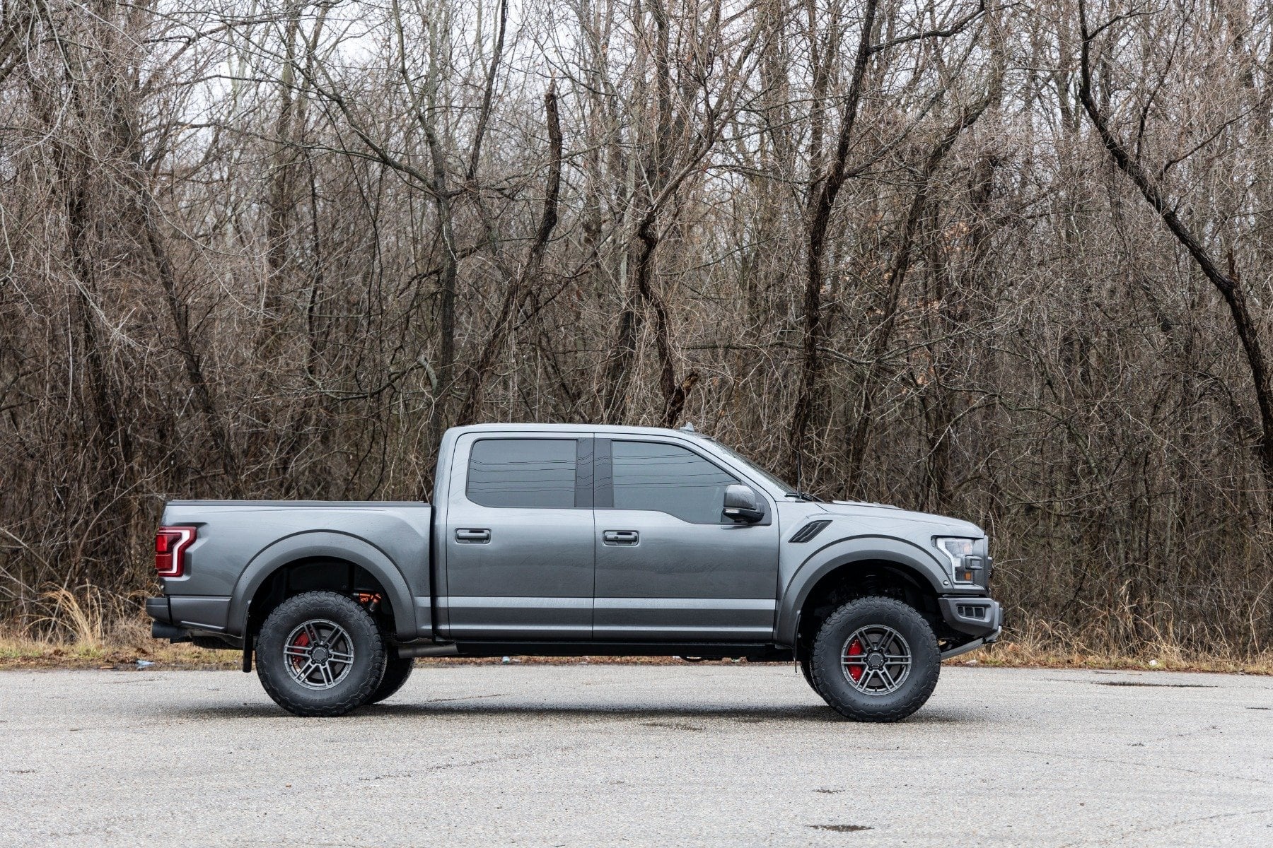 Caliper Covers | Front and Rear | Red | Elec Brakes | Ford Expedition/F-150/Raptor — view 3