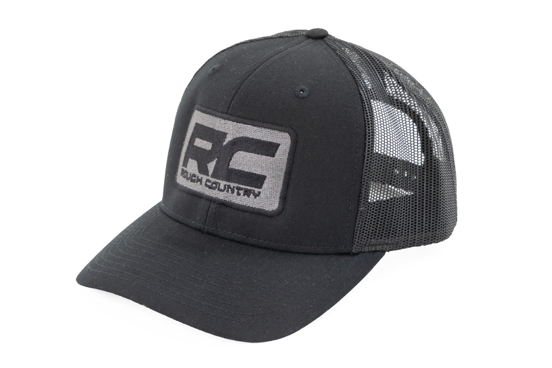 Rough Country Hat | Black Mesh | Rough Country Patch | Black