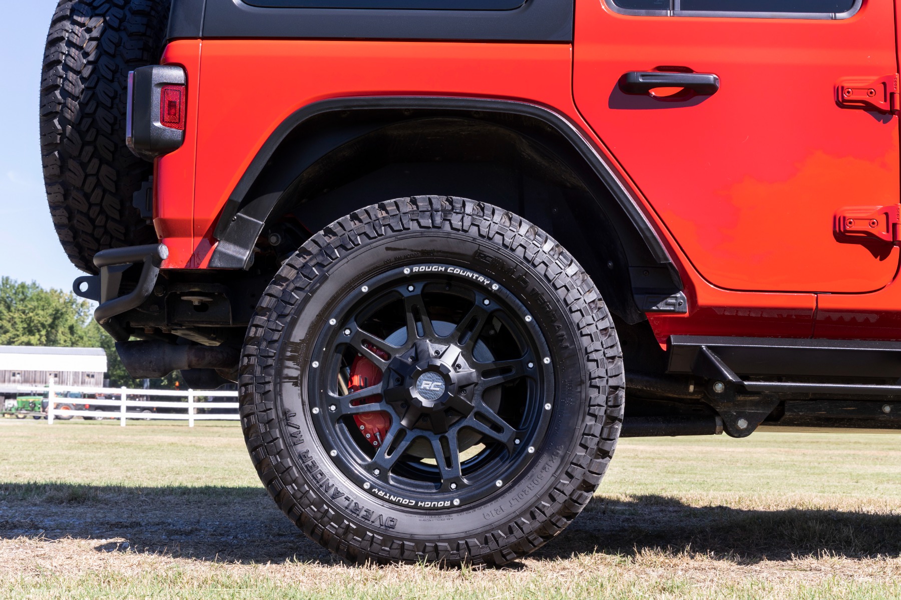 Caliper Covers | Rear | Red | Non-Sport | Jeep Wrangler JL (18-26)/Wrangler Unlimited (18-26) — view 5