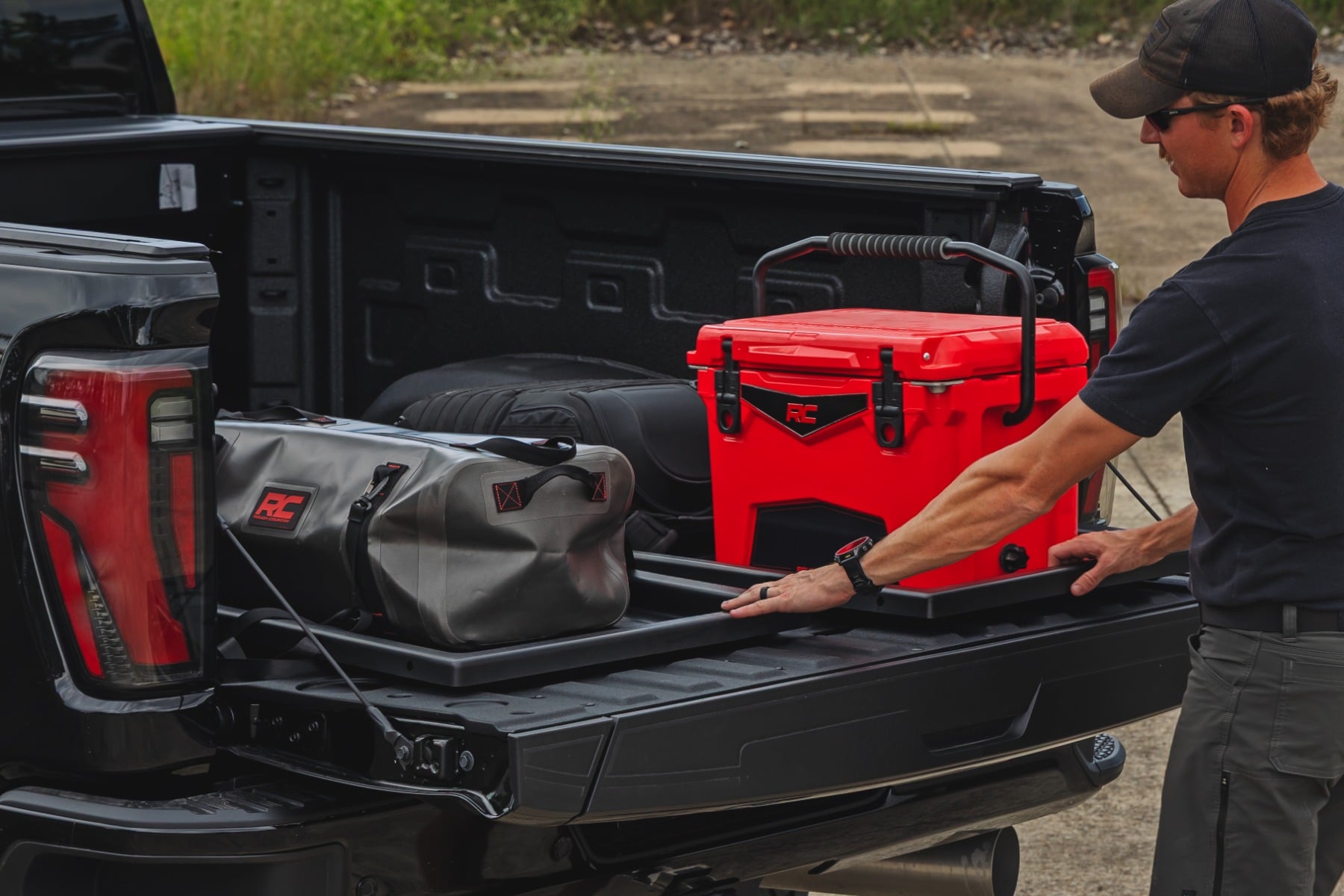 Slide-Out Truck Bed Cargo Trays | Fits 6'7"–6'10" Beds | Easy Tailgate Access view 3