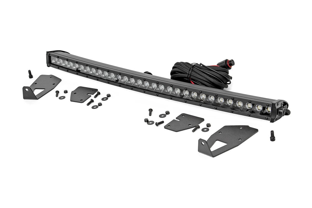 LED Light Kit | Grille Mount | 30" Black Single Row | Ford Raptor 4WD (17-20) — view 2