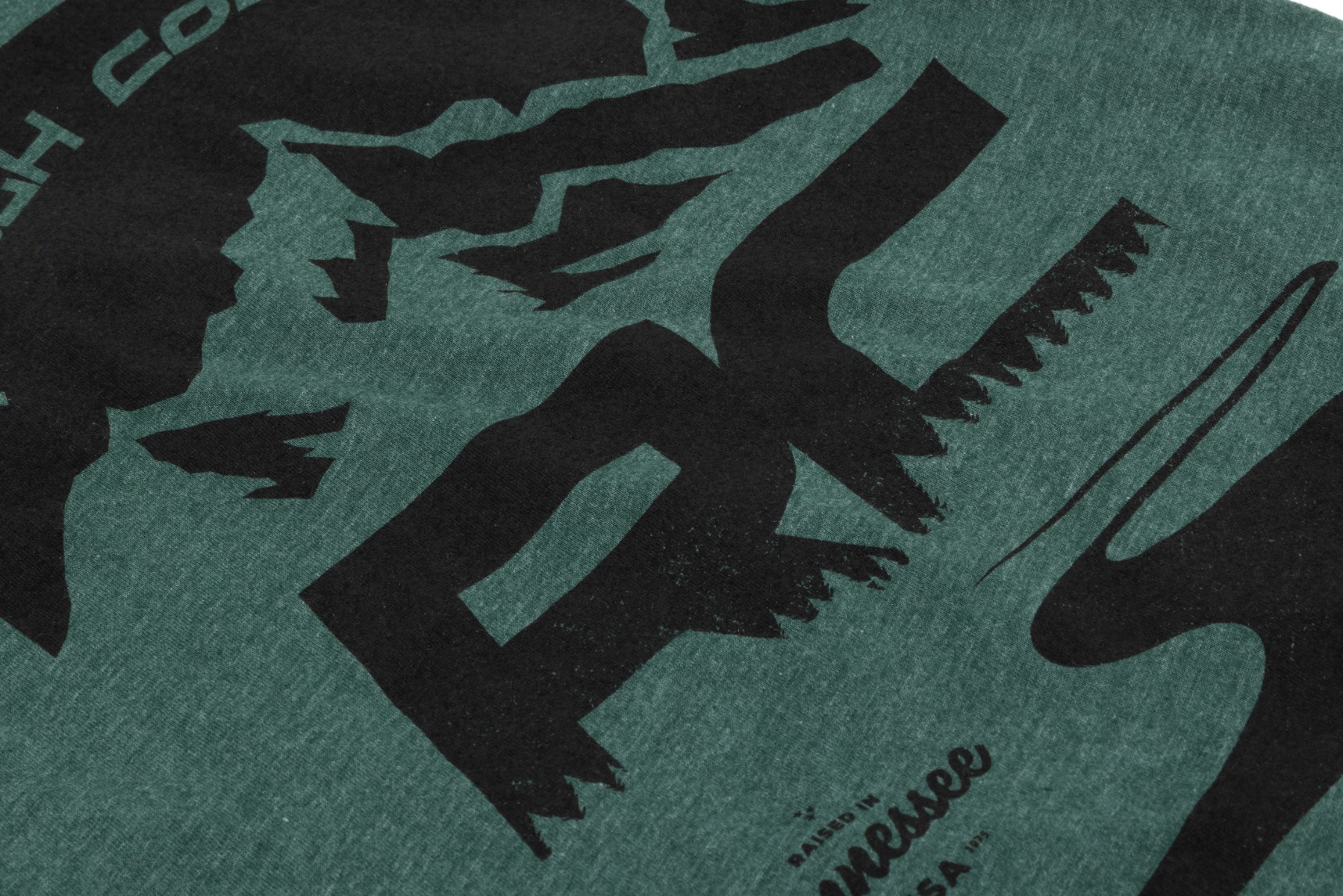 Rough Country T-Shirt | RC Mountains | Forest Green | 3XL — view 2