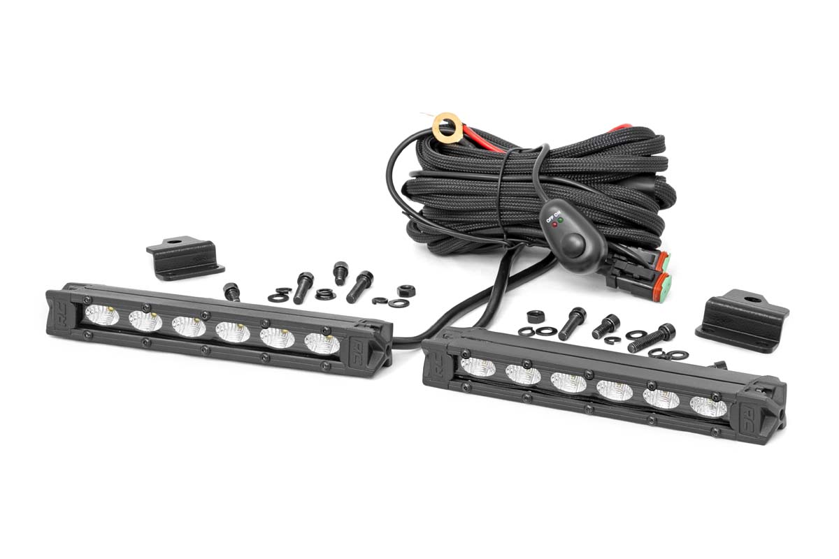 6" LED Light Kit | Bumper Mount | Honda Foreman 500 — view 2
