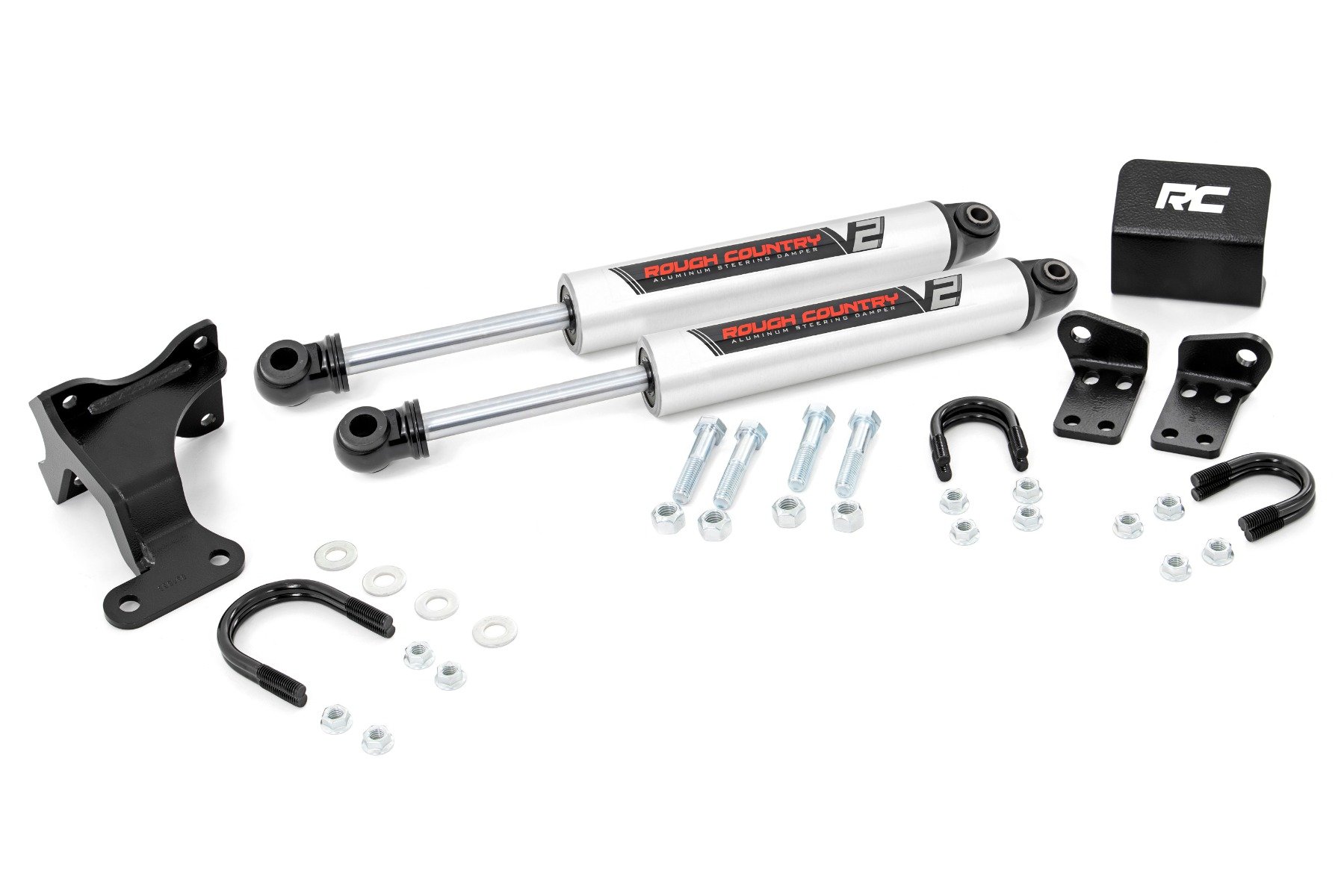 V2 Steering Stabilizer | Dual | 2-8 Inch Lift | Jeep