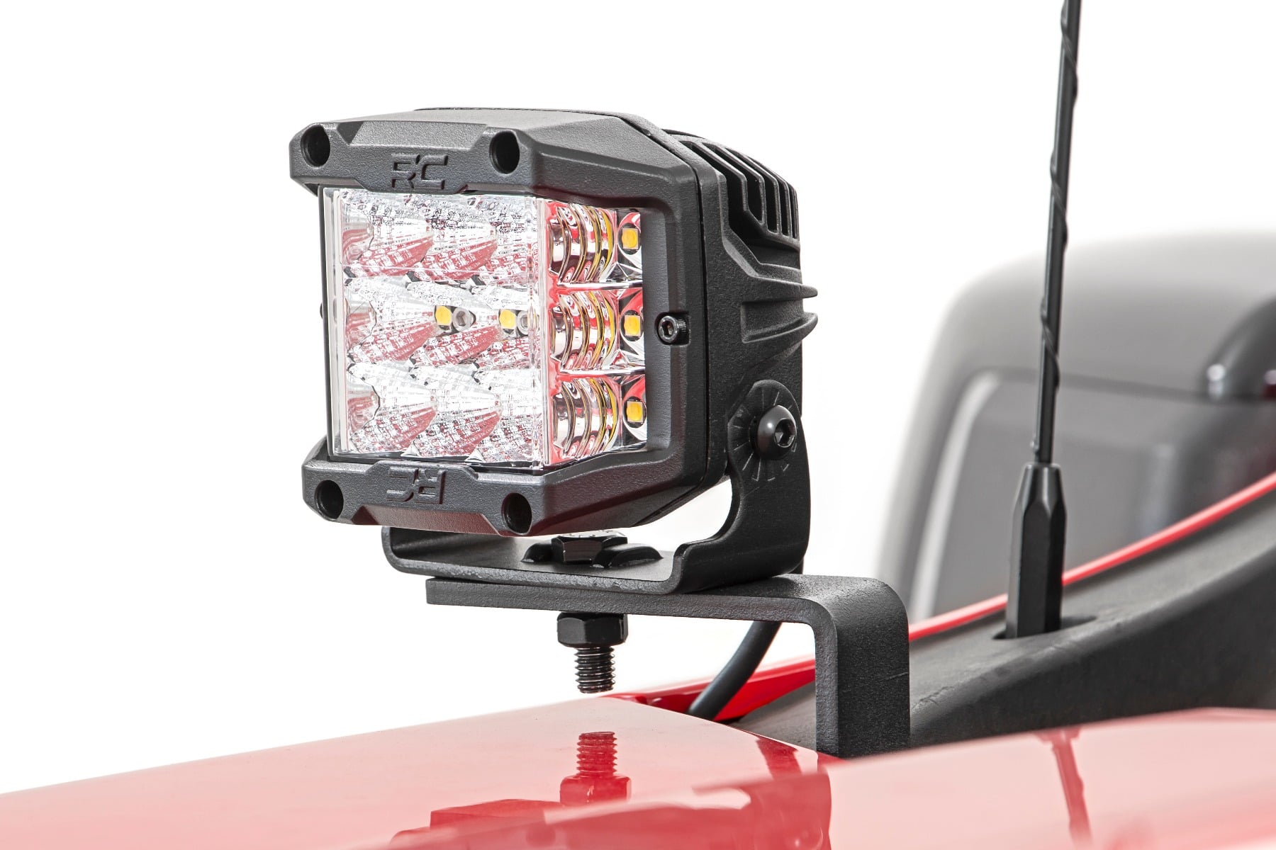 LED Light Kit | Ditch Mount | 2" Black Pair | White DRL | Chevy Silverado 1500 (19-26) — view 2