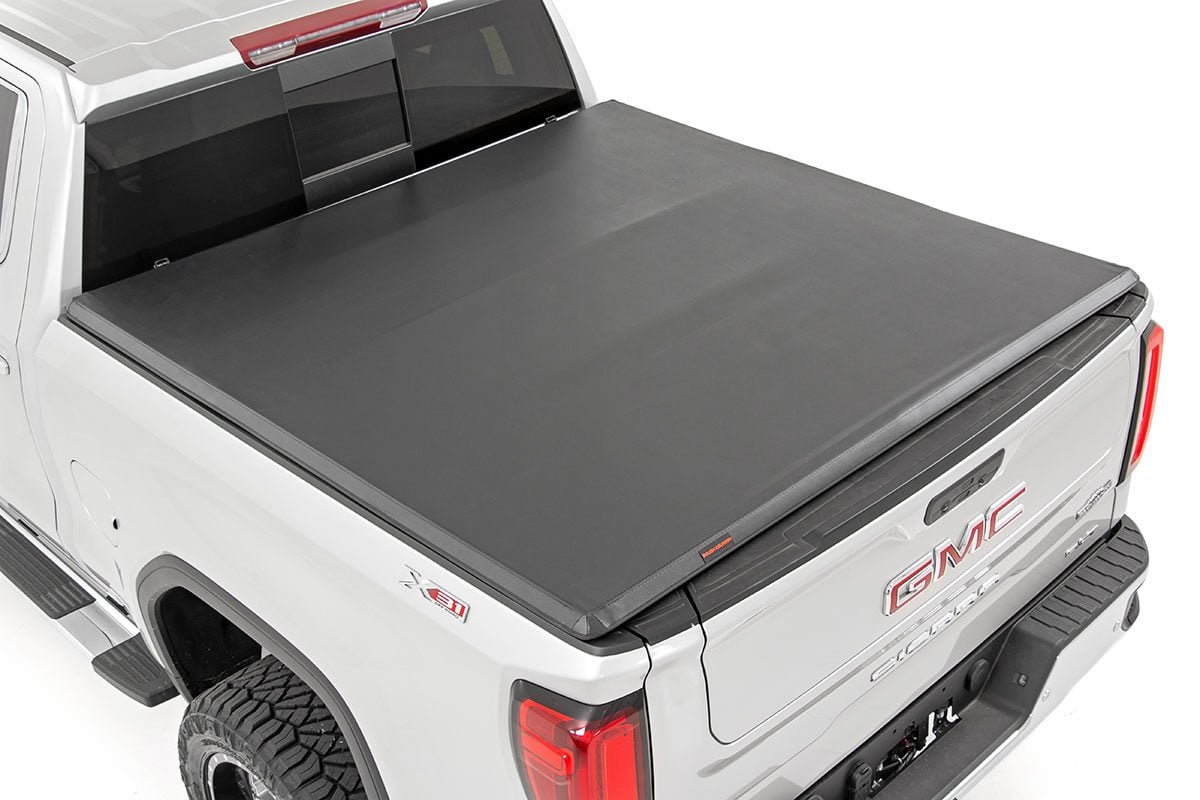 Soft Tri-Fold Bed Cover | 6'7" Bed | Chevy/GMC Sierra/Silverado 1500 (19-25) 