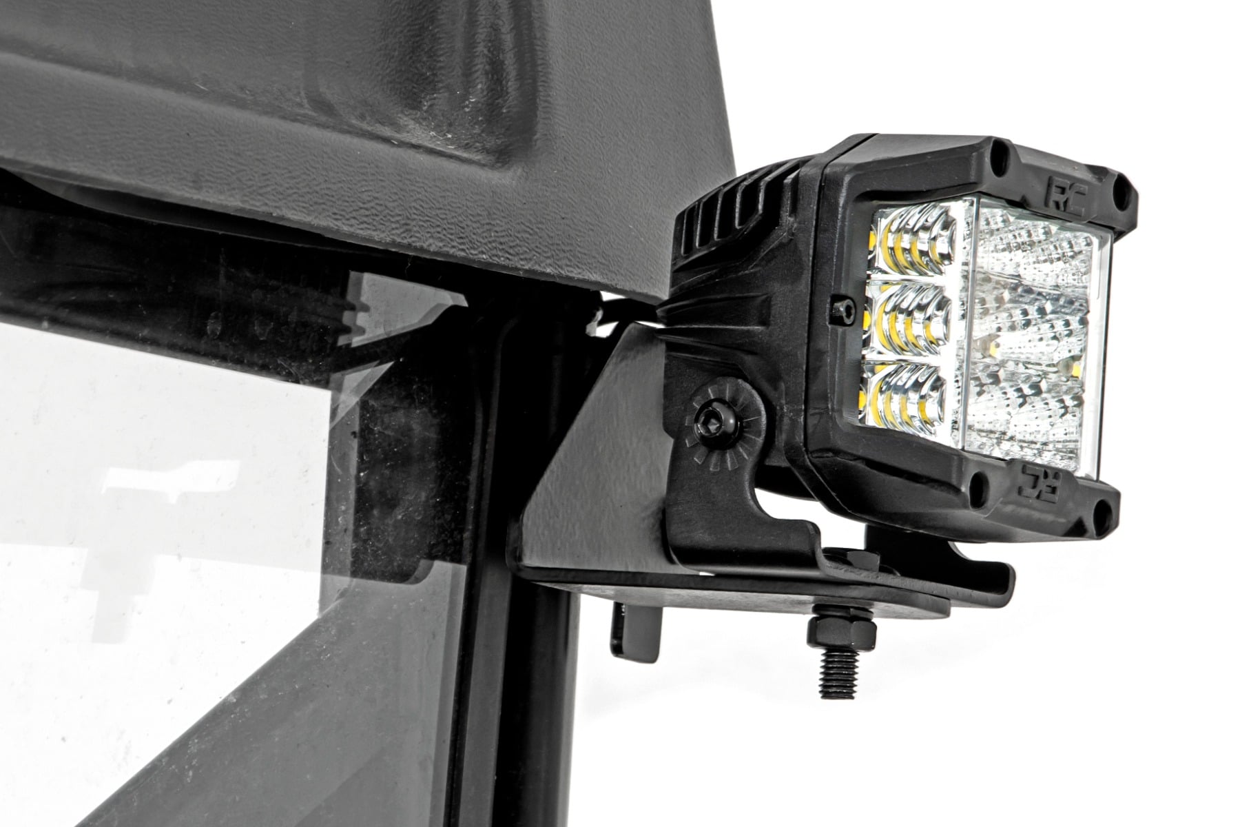 LED Light | RR Cage Mount | 2" Black Spot Pair | Polaris Ranger 1000/Ranger XP 900/1000 — view 5