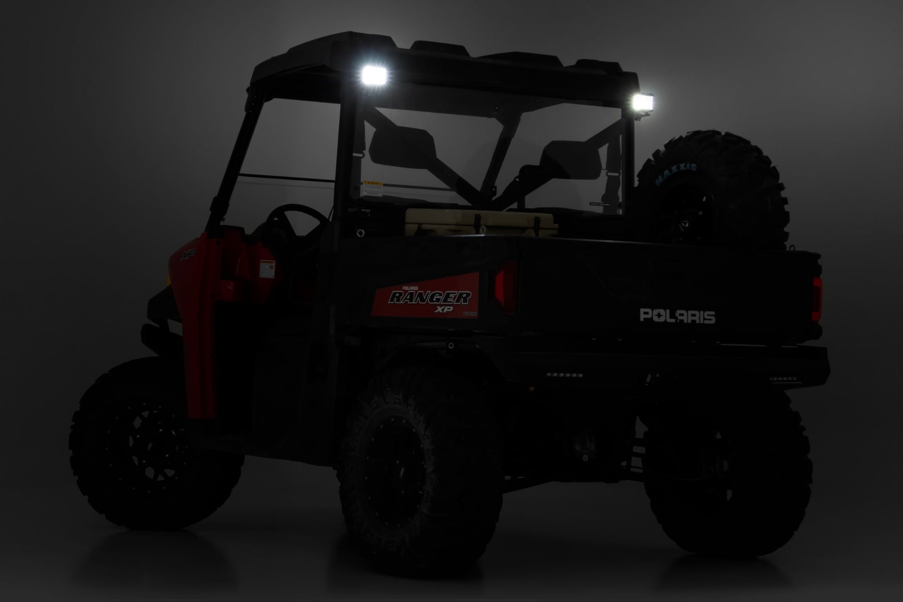 LED Light | RR Cage Mount | 2" Black Flood Pair | Polaris Ranger 1000/Ranger XP 900/1000 — view 6