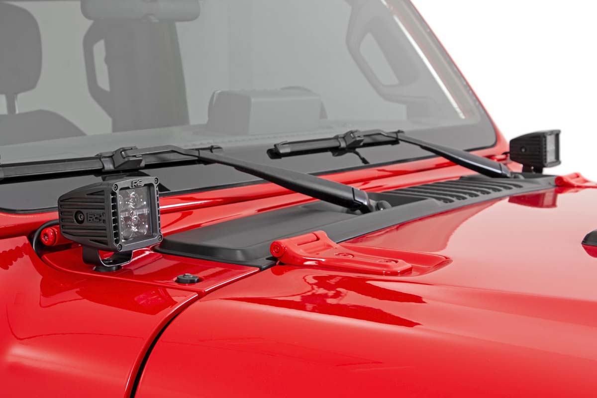LED Light Kit | Cowl Mount | 2" Spectrum Pair | Jeep Gladiator JT/Wrangler JL (18-26) — view 2