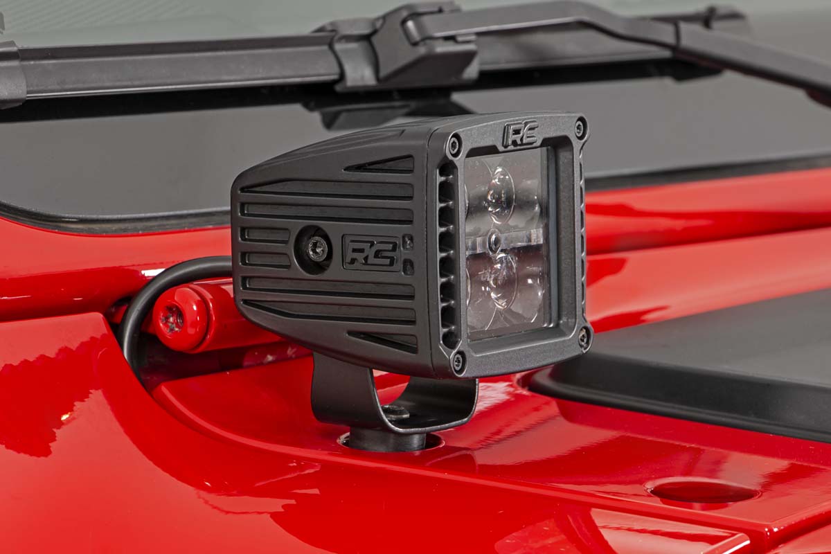 LED Light Kit | Cowl Mount | 2" Spectrum Pair | Jeep Gladiator JT/Wrangler JL (18-26) — view 3