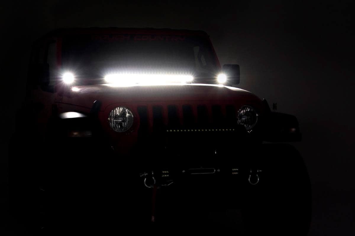 LED Light Kit | Hinge Mount | 2" Black Pair | Jeep Gladiator JT/Wrangler JL (18-26) — view 6