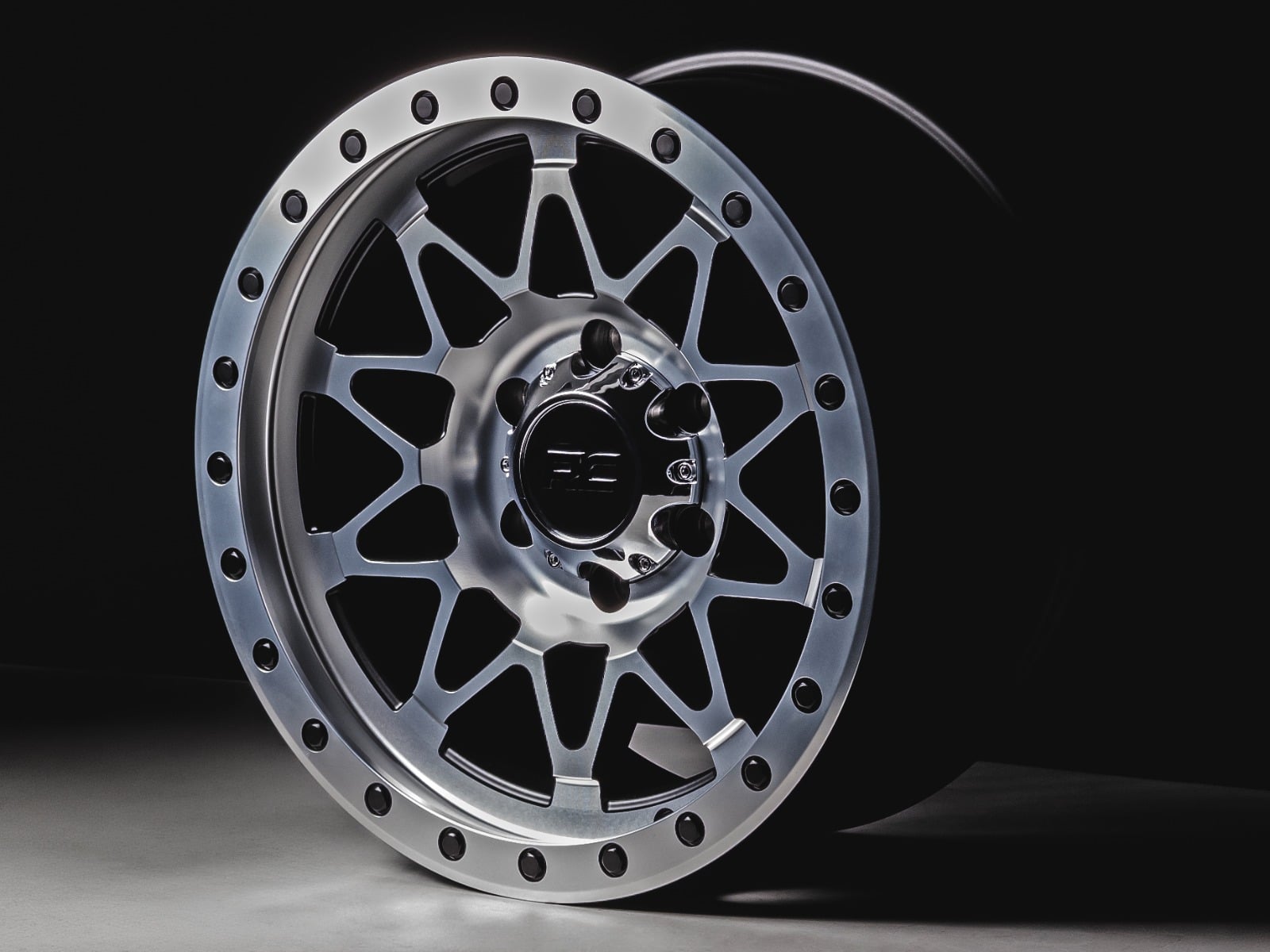 Rough Country 78 Series Wheel | Simulated Beadlock | Full Machine | 18x9 | 6x5.5 | -12mm — view 6