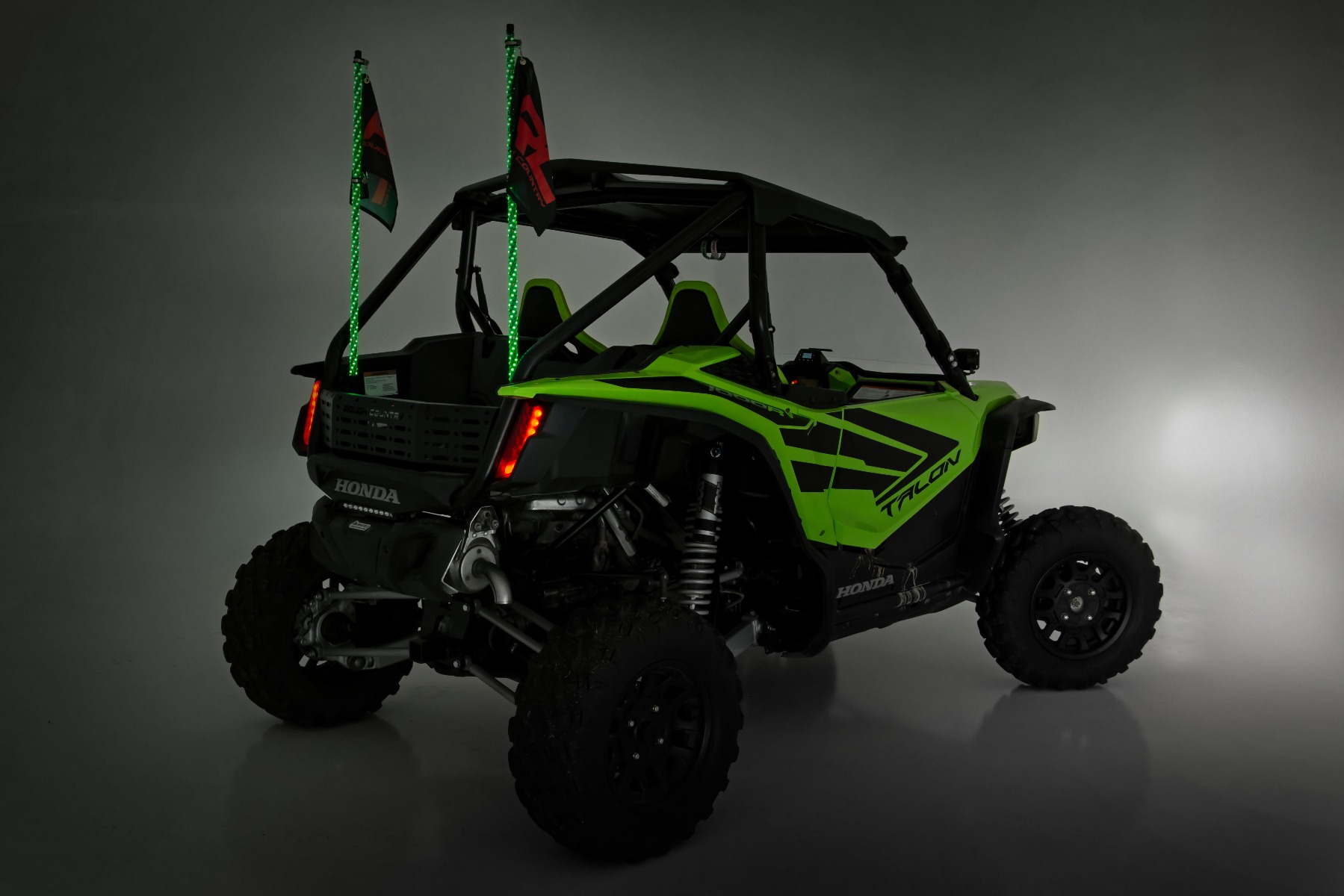 Whip Mount | Bed |  4' Multl-Color LED Whip Pair | Honda Talon 1000 — view 4
