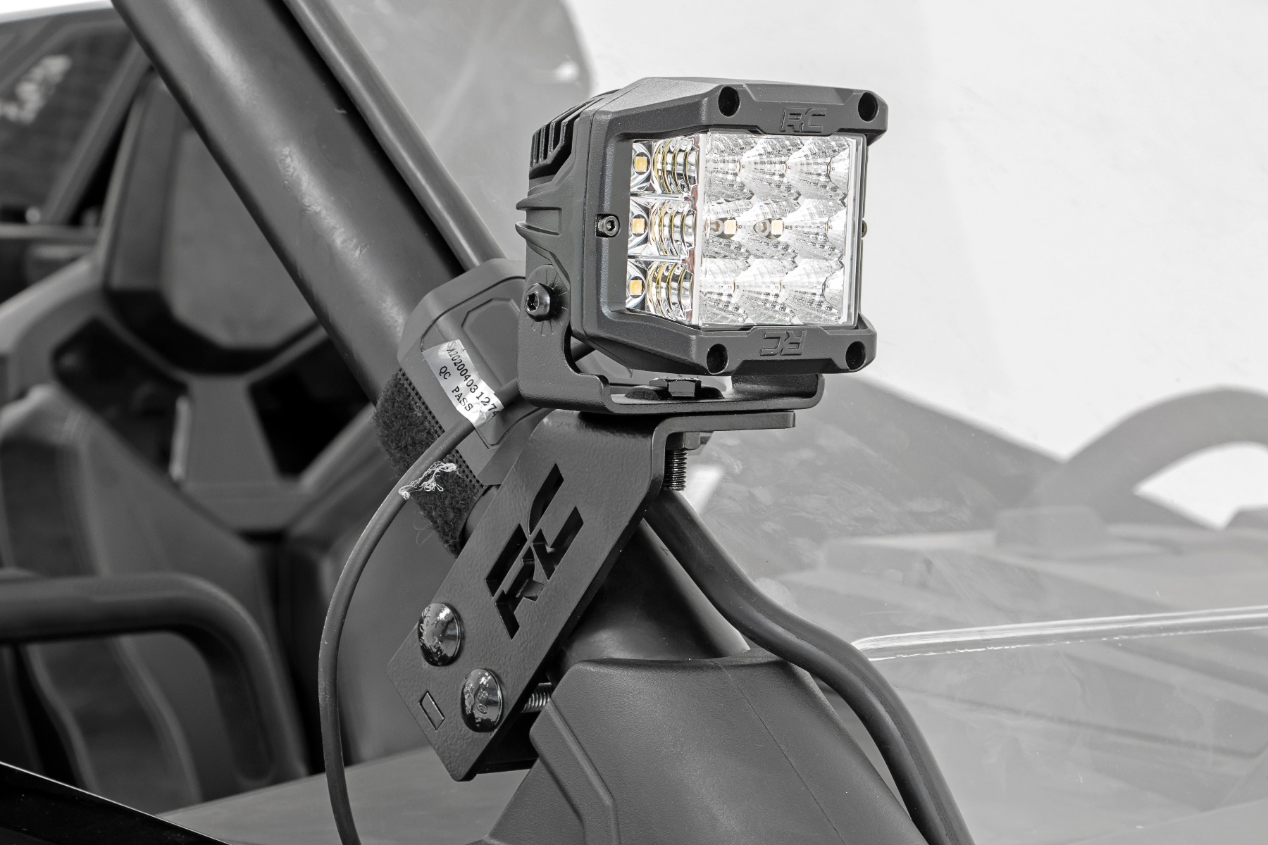 LED Light Kit | "A" Pillar Mount | 2" Black Pair | Spot | Polaris RZR PRO XP — view 5