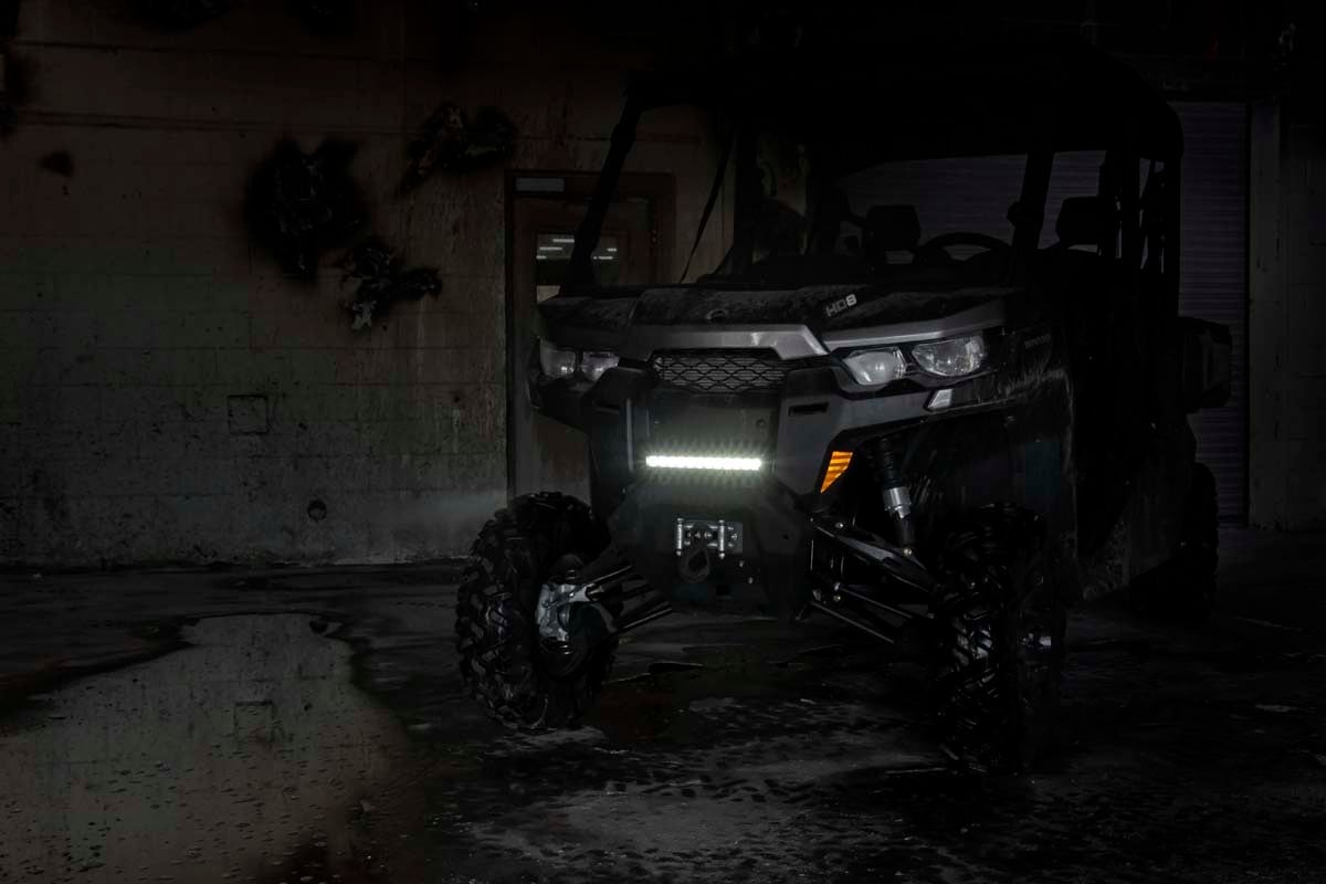 12 Inch Black Series LED Light Bar | Single Row | Cool White DRL — view 6