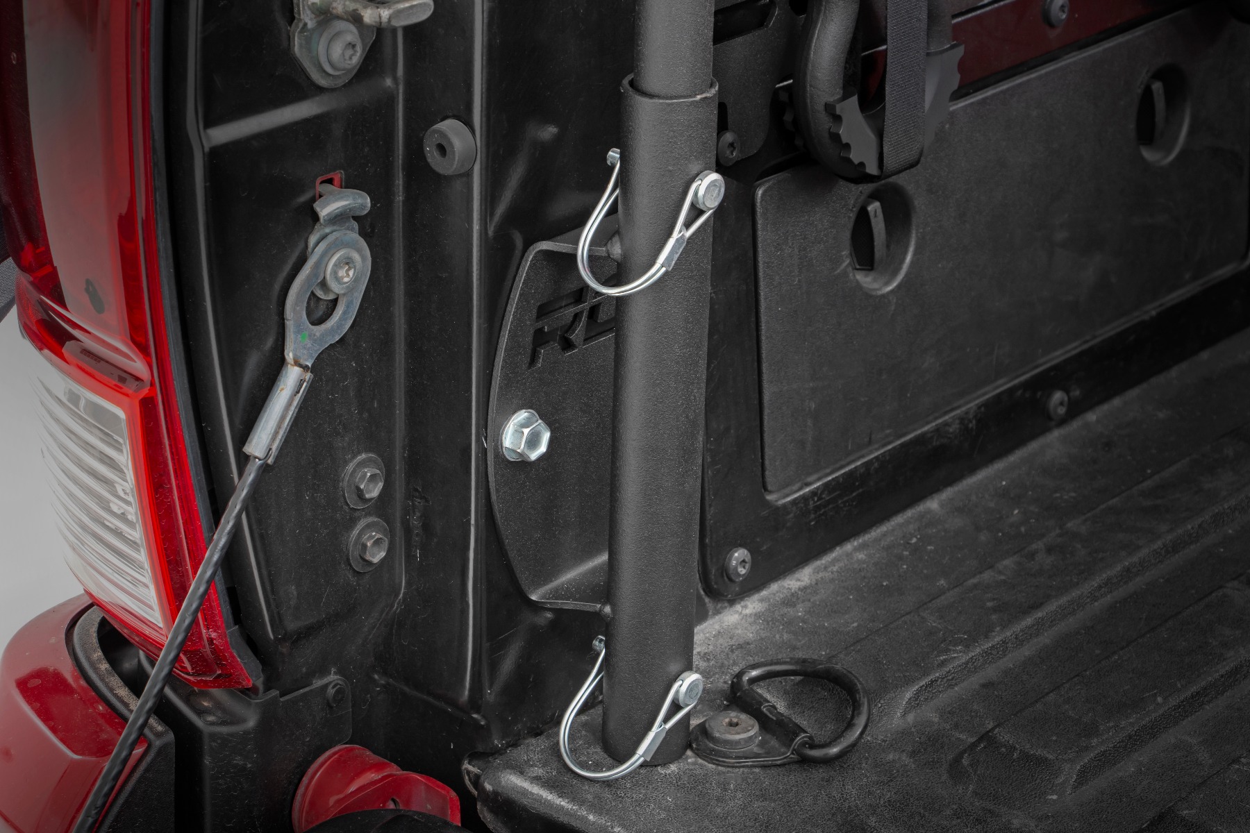Flag Pole Holder | Bed Rail | w/ Flag — view 4