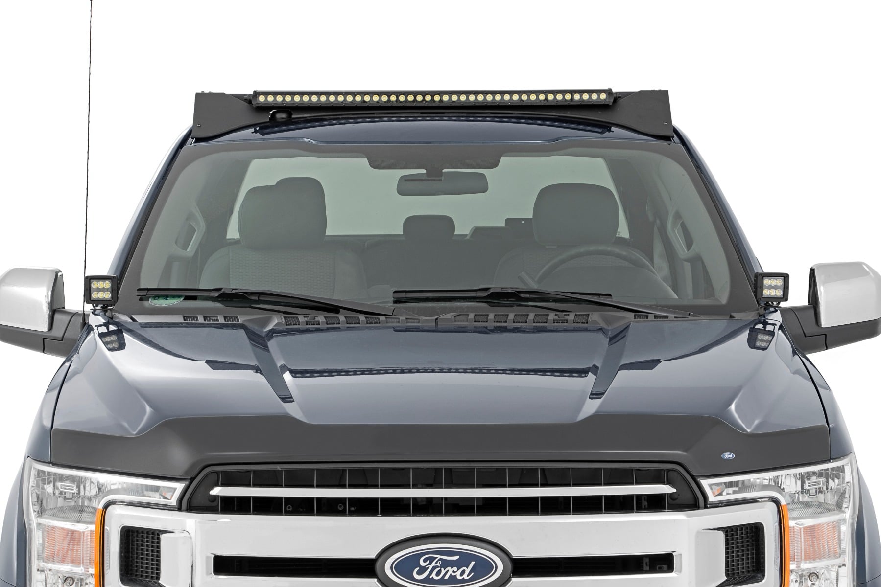 Roof Rack | FR & RR 40 Inch Single Row BLK LEDs | Ford F-150 2WD/4WD (15-18) — view 3