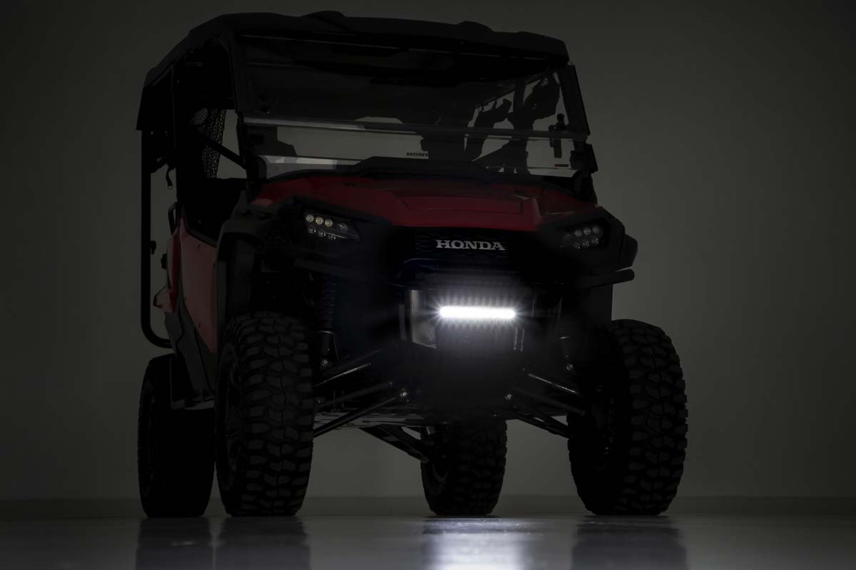 LED Light Kit | Bumper Mount | 10" Black Slimline | Honda Pioneer 1000 — view 6