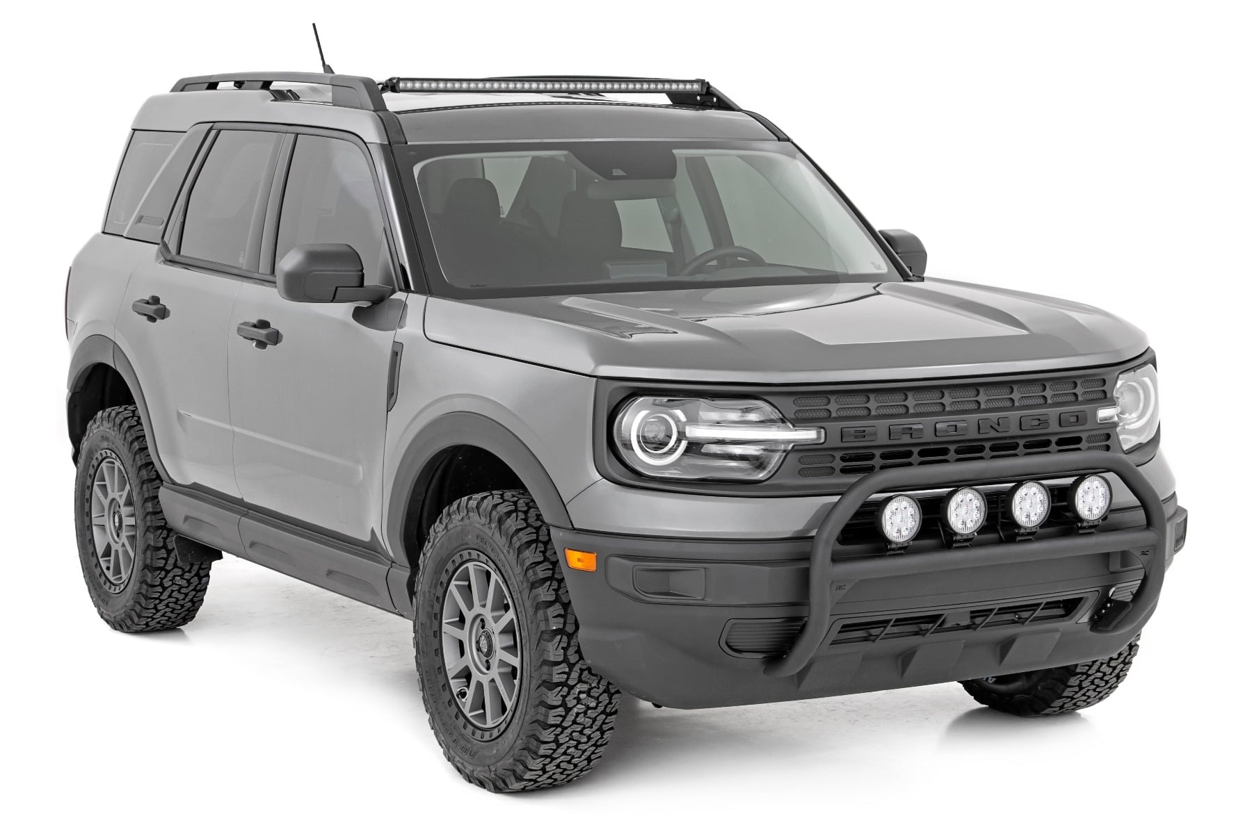 LED Light Kit | Roof Rack Mount | 40" Black Single Row | Ford Bronco Sport (21-26) view 3