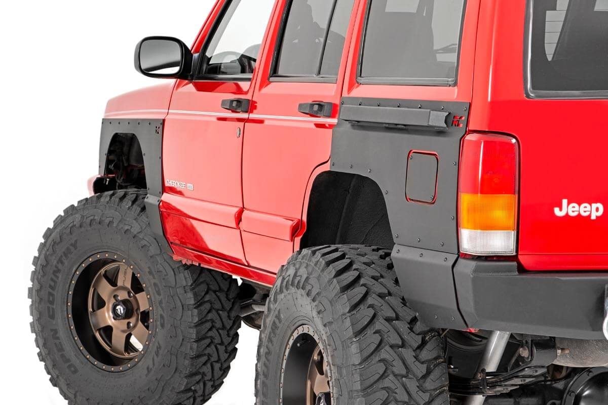 ★JEEP★CHEROKEE ビンテージ フーディー/ UNISEX Rough Country 10577 Front Quarter Panel Armor for 84-96 Jeep