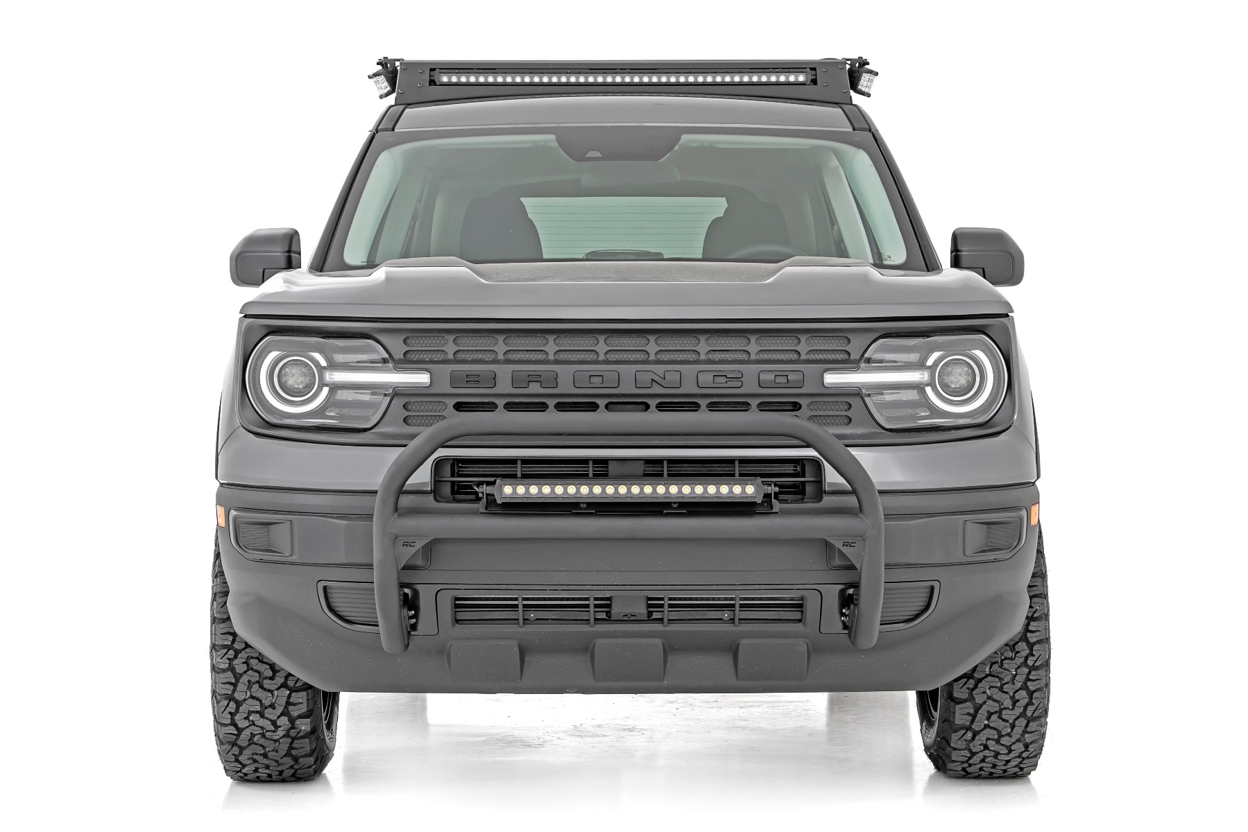 LED Light Kit | Roof Rack Mount | 40" Black Single Row | Ford Bronco Sport (21-26) view 5