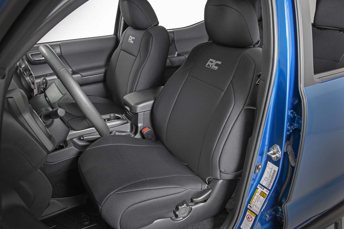 Seat Covers | FR & RR | Double Cab | Toyota Tacoma 2WD/4WD (2016-2023) — view 2