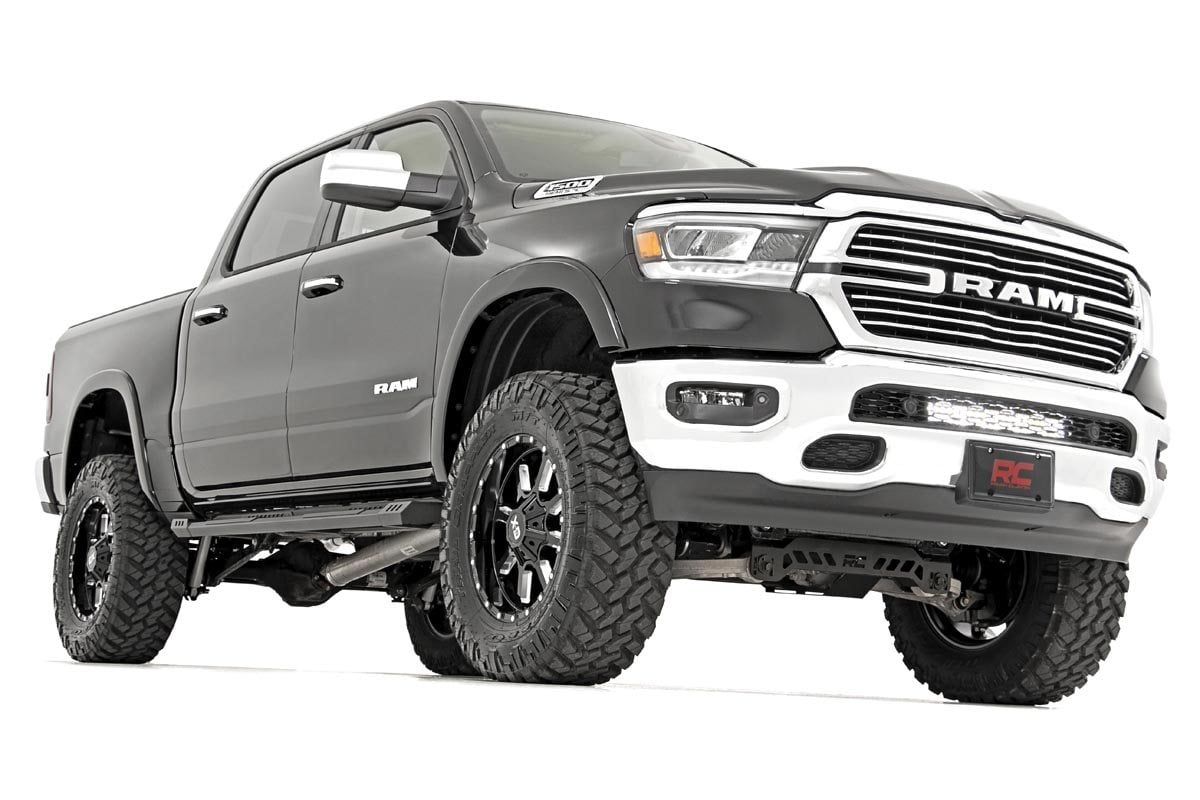 LED Light Kit | Bumper Mount | 20" Black Dual Row | White DRL | Ram 1500 (19-24) view 4
