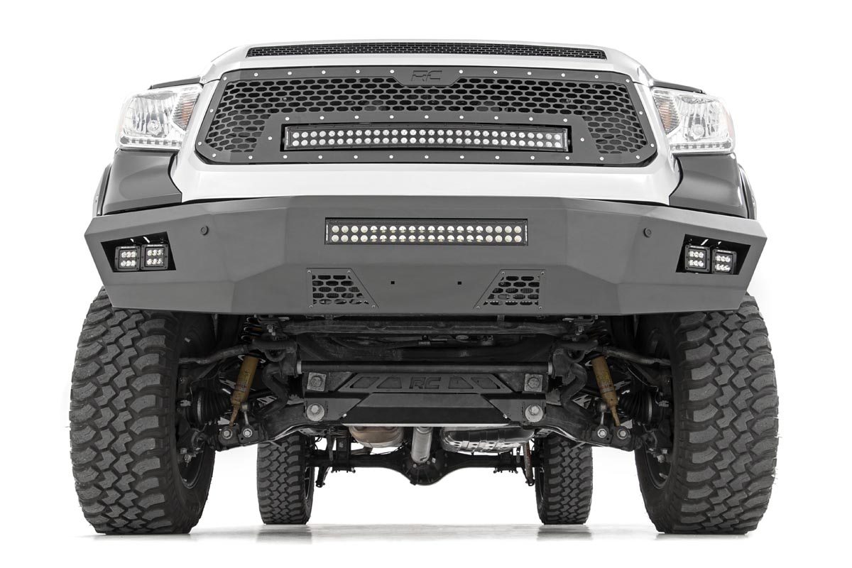 Mesh Grille | 30" Dual Row LED | Black | Toyota Tundra 2WD/4WD (2014-2017) view 3
