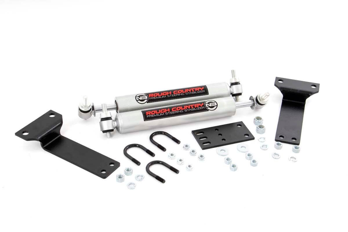 thumbnail interactive-video image 1 of Rough Country N3 Steering Stabilizer For 2005-2007 Ford F-250 / F-350 Super Duty - Single Unit (8732230) 1 of 4