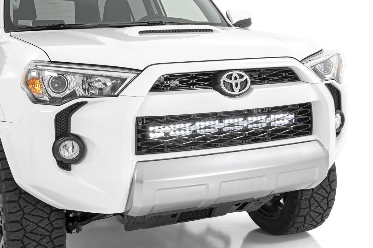 LED Light Kit | Bumper Mount | 30" Black Dual Row | White DRL | Toyota 4Runner (14-20) — view 2