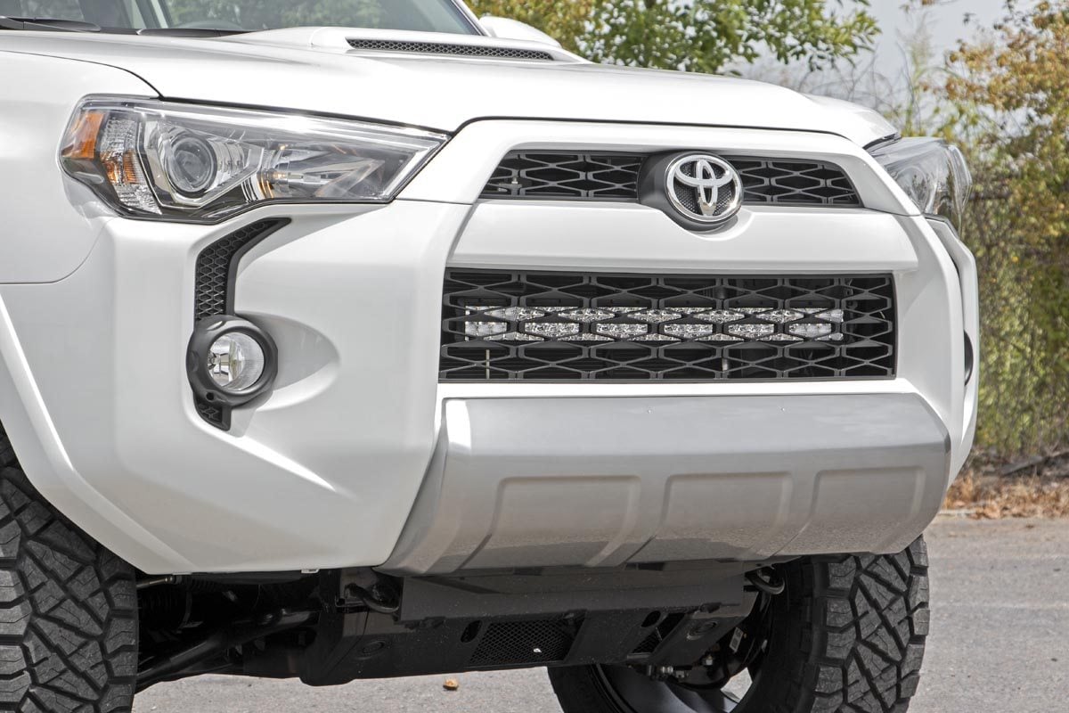 LED Light Kit | Bumper Mount | 30" Black Dual Row | White DRL | Toyota 4Runner (14-20) — view 6