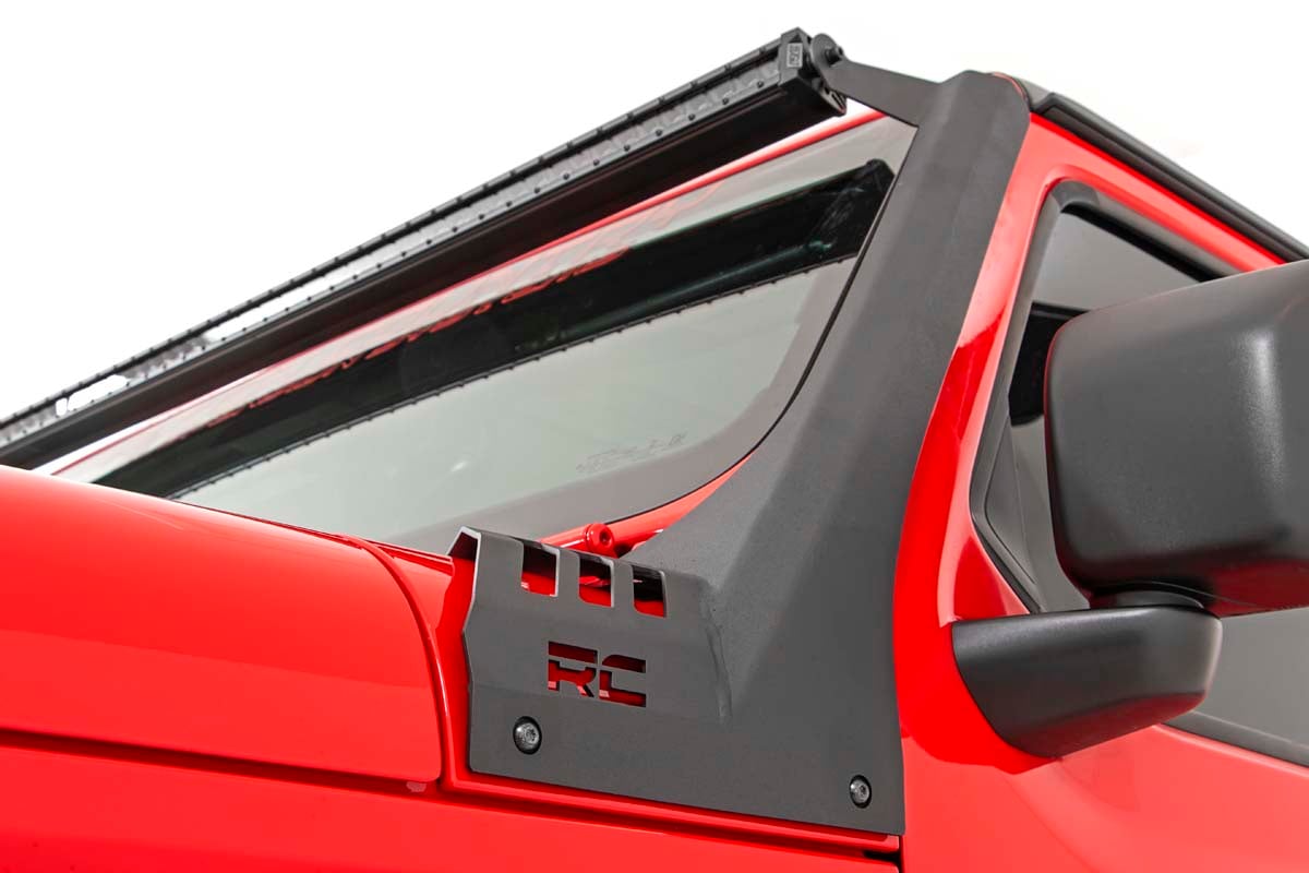 LED Light Kit | Windshield | 50" BLK Dual Row | WHT DRL | Jeep Gladiator JT/Wrangler JL (18-26) — view 4