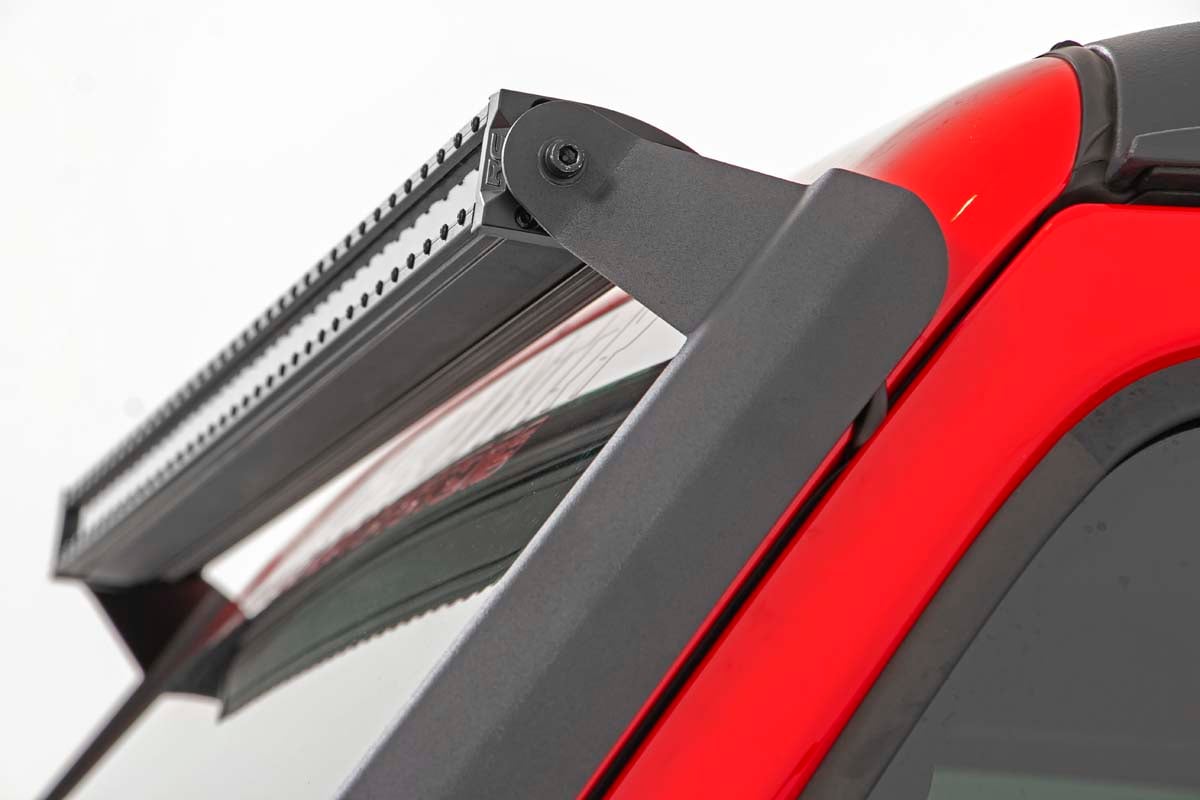 LED Light Kit | Windshield | 50" BLK Single Row | WHT DRL | Jeep Gladiator JT/Wrangler JL (18-26) — view 5