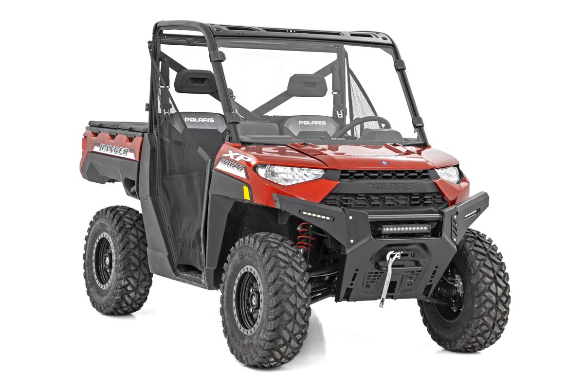 LED Light Kit | Bumper Mount | 12" Black Single Row | Polaris Ranger XP 1000 — view 5