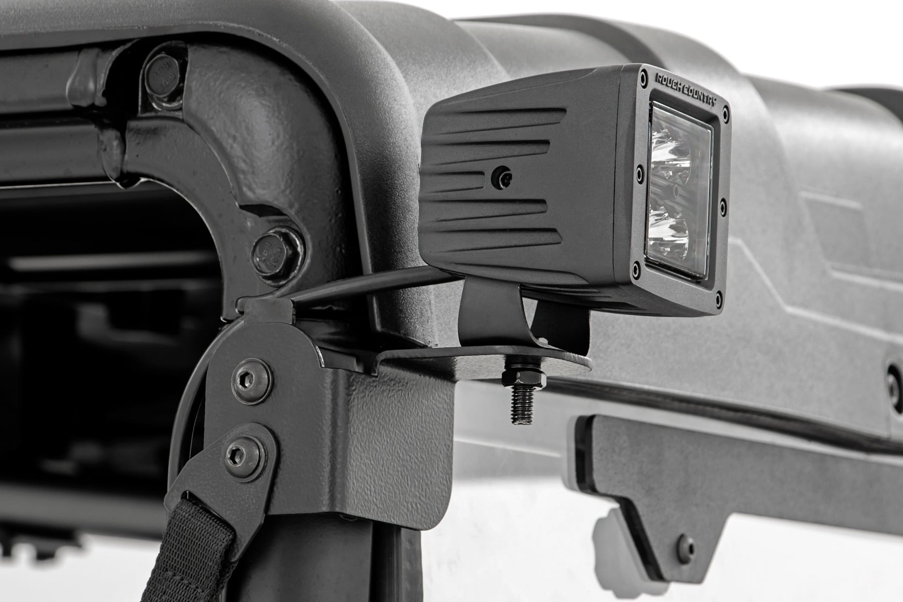 LED Light Kit | Rear Mount | 2" Black Pair | Flood | Polaris Ranger XP 1000 — view 3