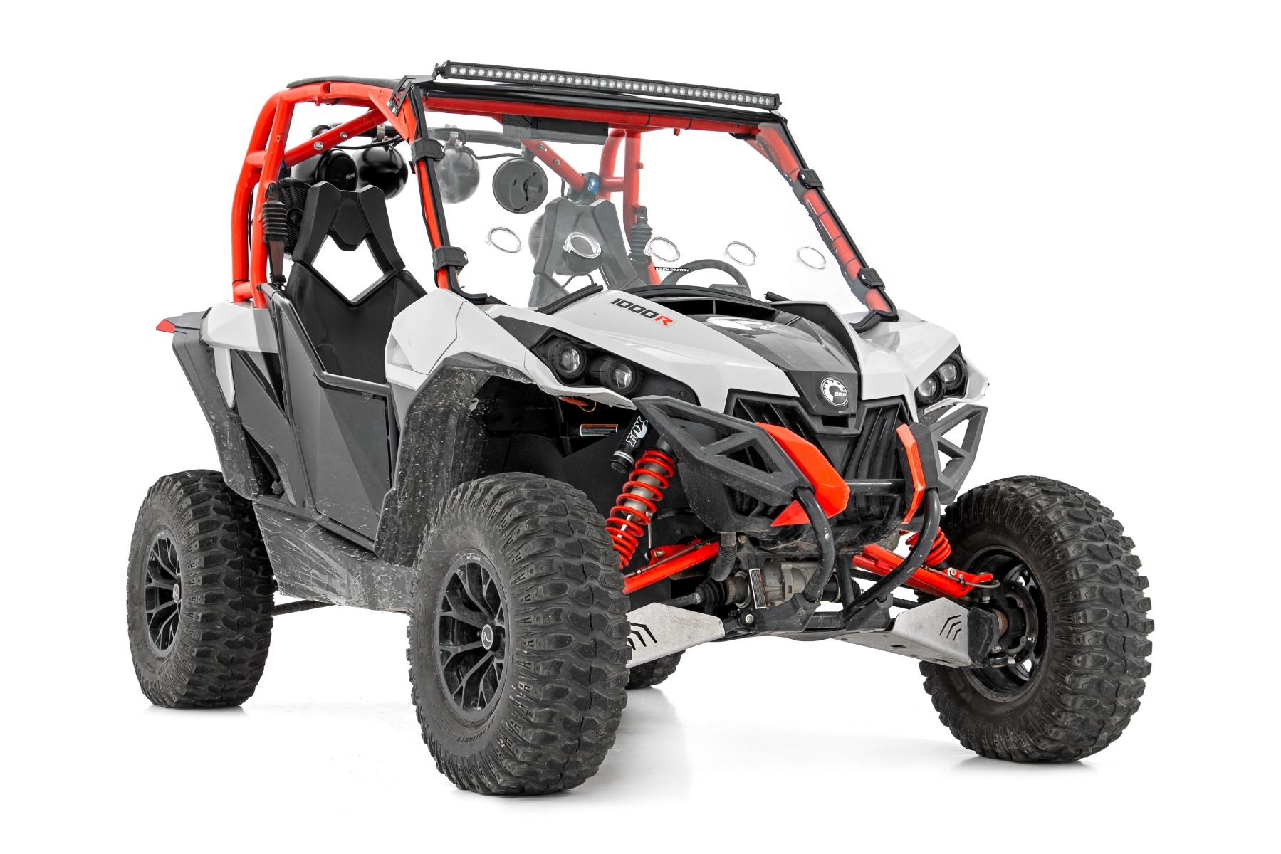 LED Light Kit | Front Mount | 40" Black Dual Row | White DRL | Can-Am Commander Max 1000 — view 4