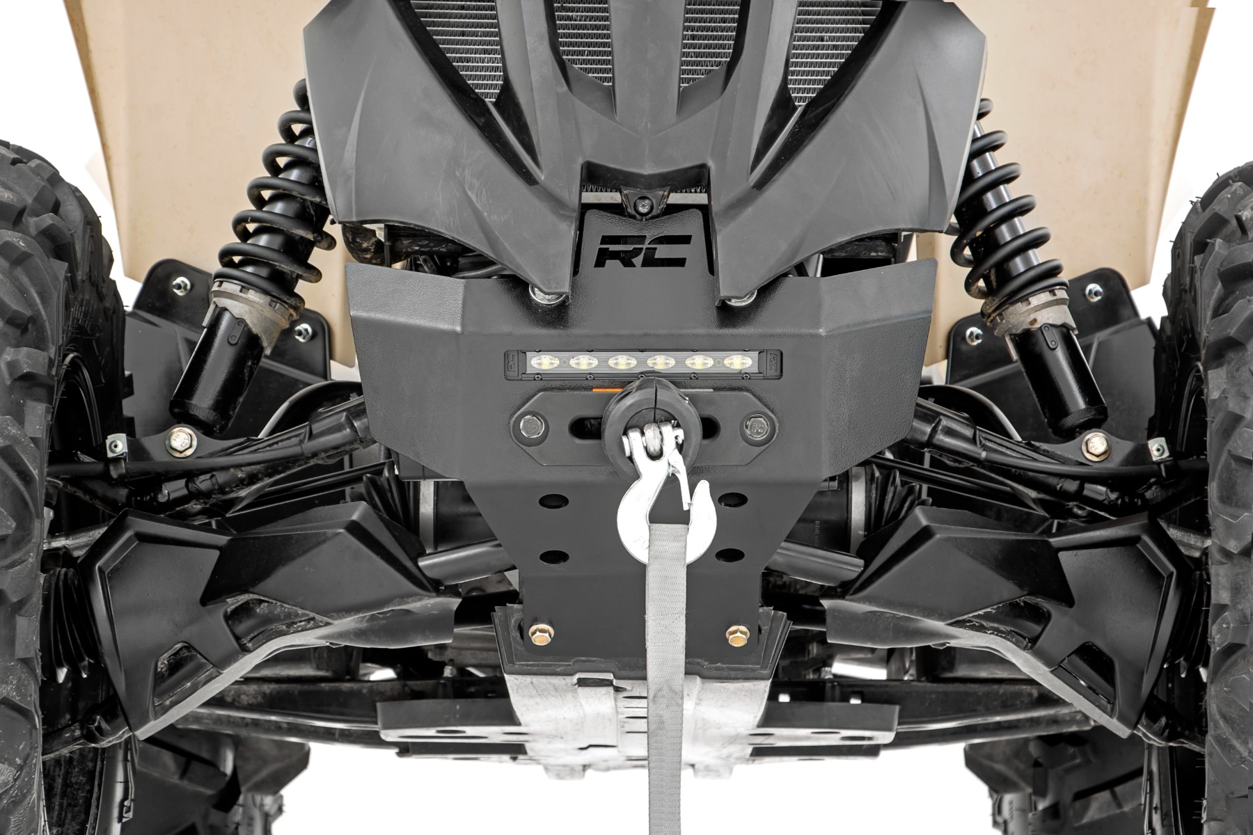 Winch Bumper | 4500-Lb Winch | Black Series LED | 6" Light | Can-Am Renegade 1000/Renegade 500 — view 2