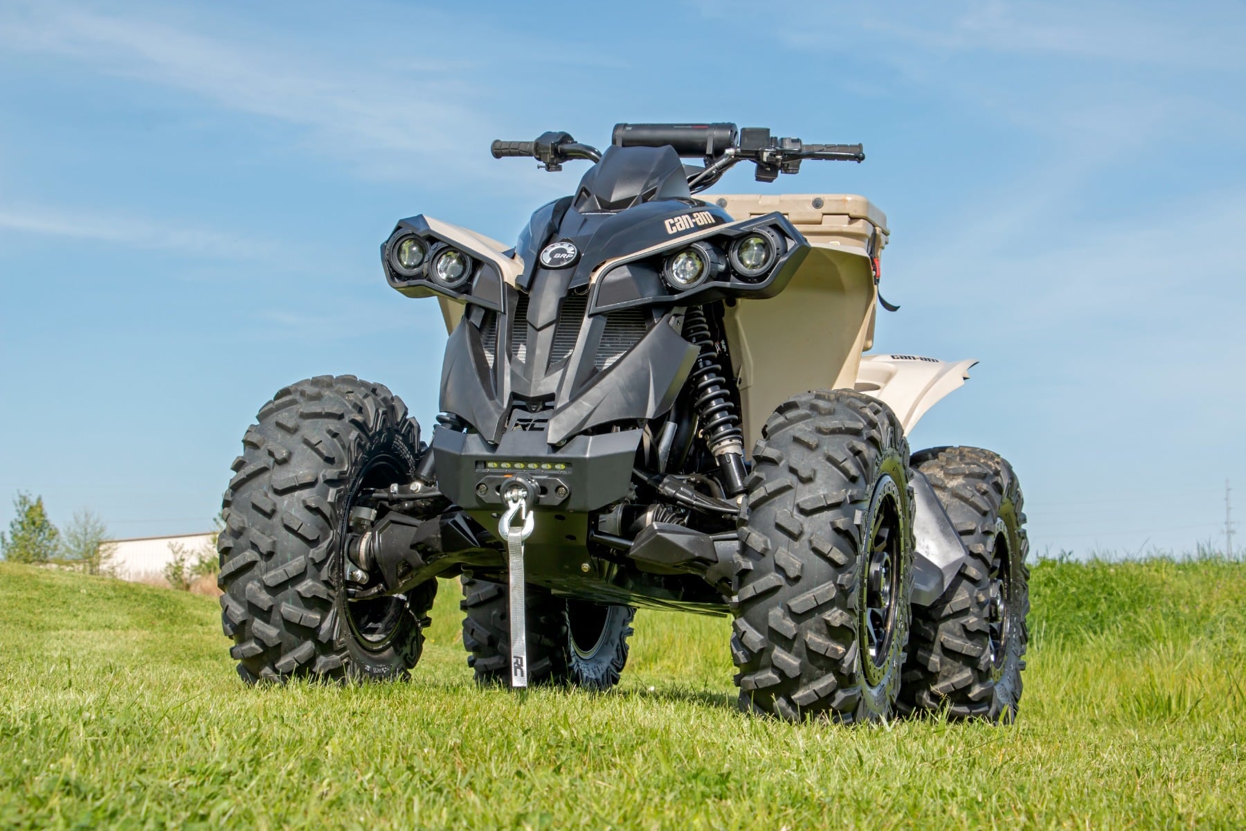 Winch Bumper | Black Series LED | 6" Light | Slime Line | Can-Am Renegade 1000/Renegade 500 — view 6