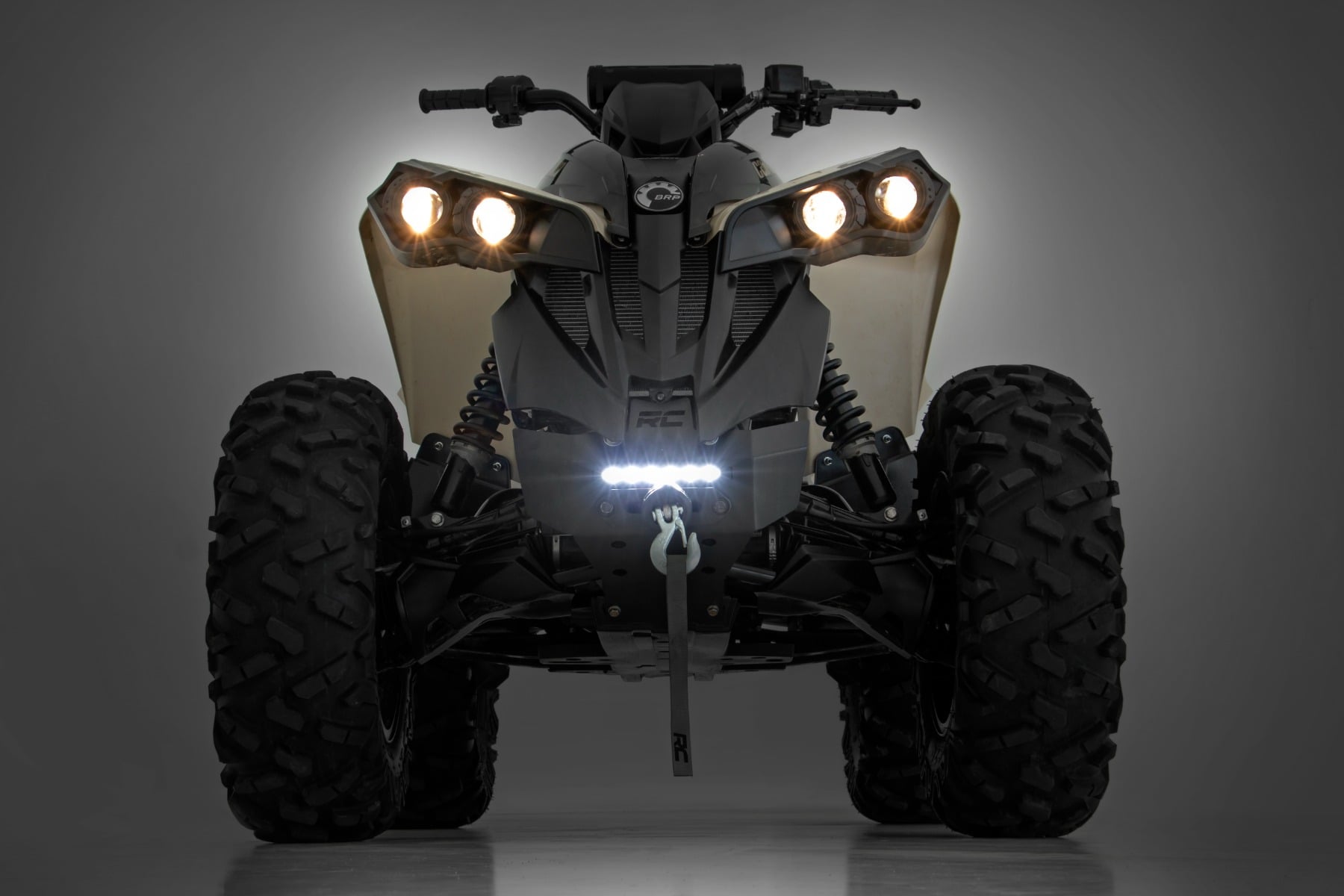 Winch Bumper | Black Series LED | 6" Light | Slime Line | Can-Am Renegade 1000/Renegade 500 — view 5