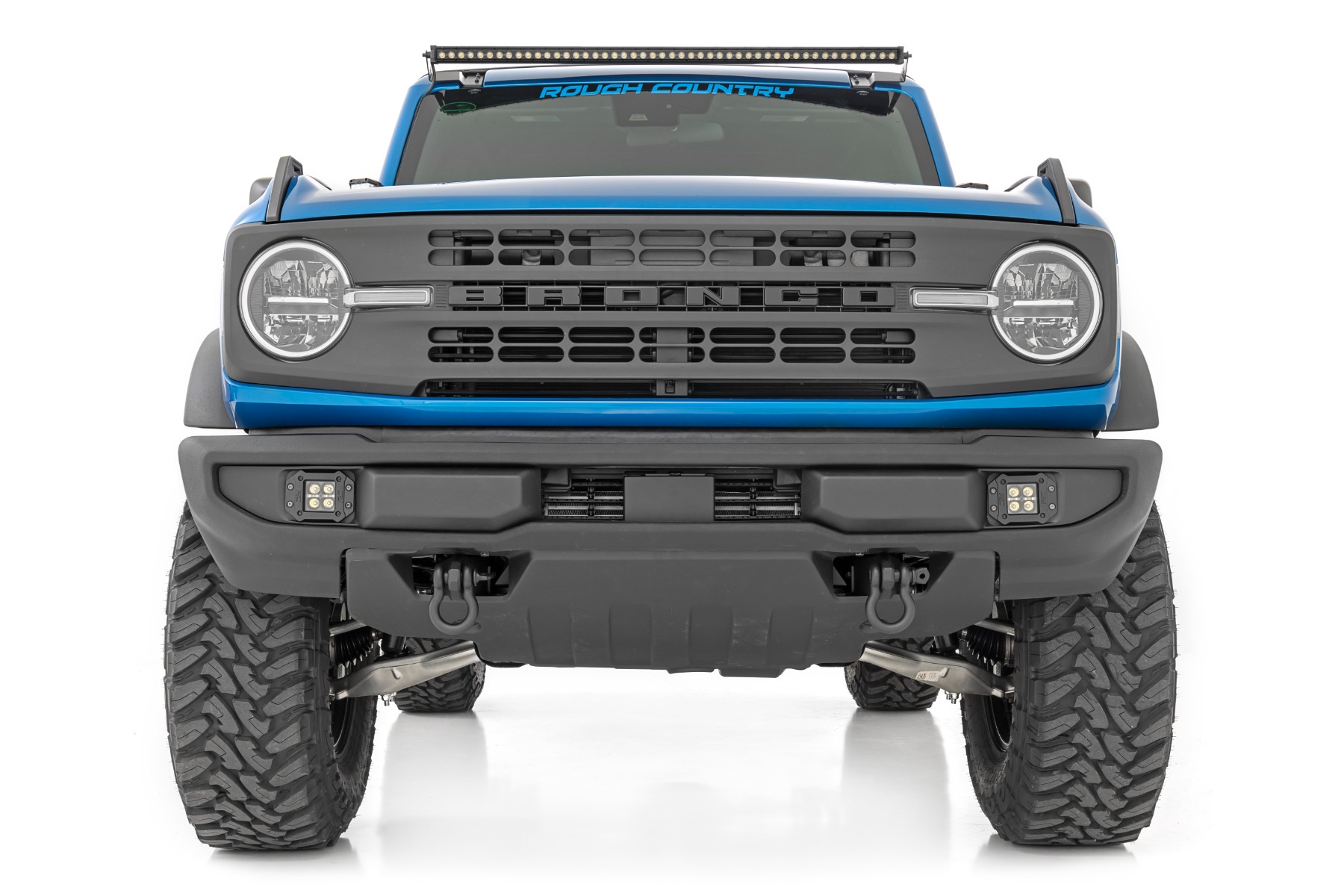 LED Light Kit | Upper Windshield | 50" Black Single Row | Ford Bronco (21-26) view 5