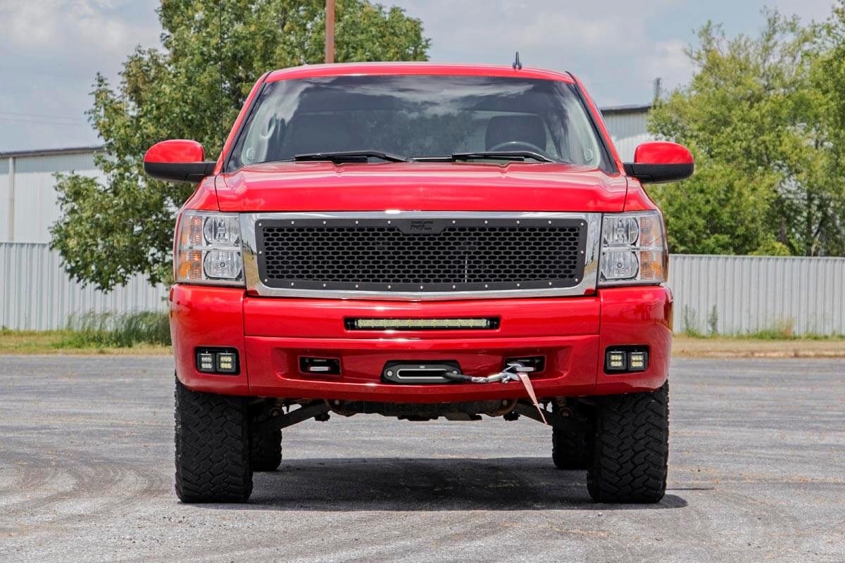 LED Light Kit | Fog | 2" Black Pairs x2 | White DRL | Chevy Silverado 1500/2500HD/3500HD 2WD/4WD — view 3