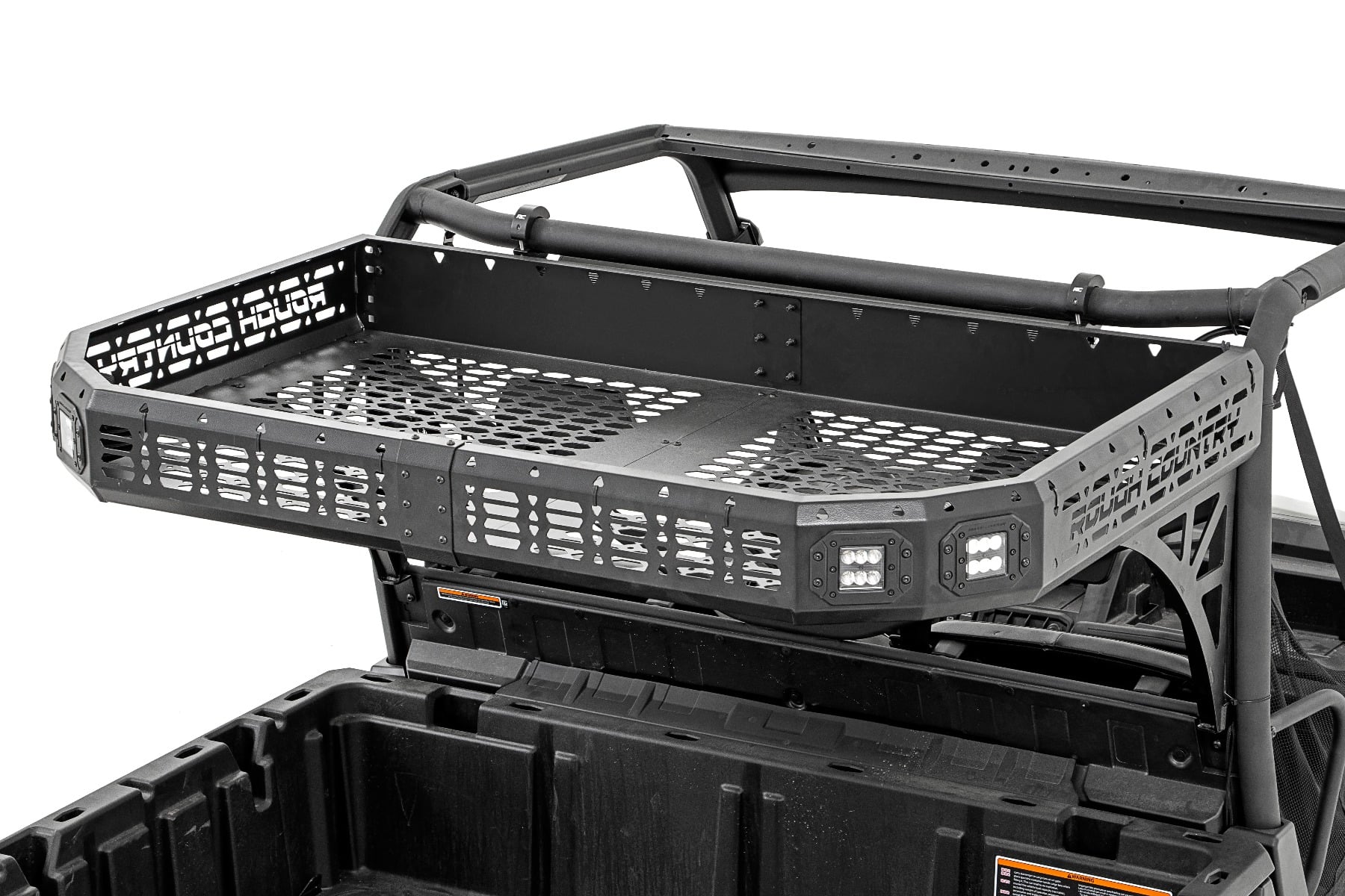 Cargo Rack | Dual 2" Black LED Pairs | Flush Mount | Can-Am Defender HD 5/HD 8/HD 9/HD 10 — view 2
