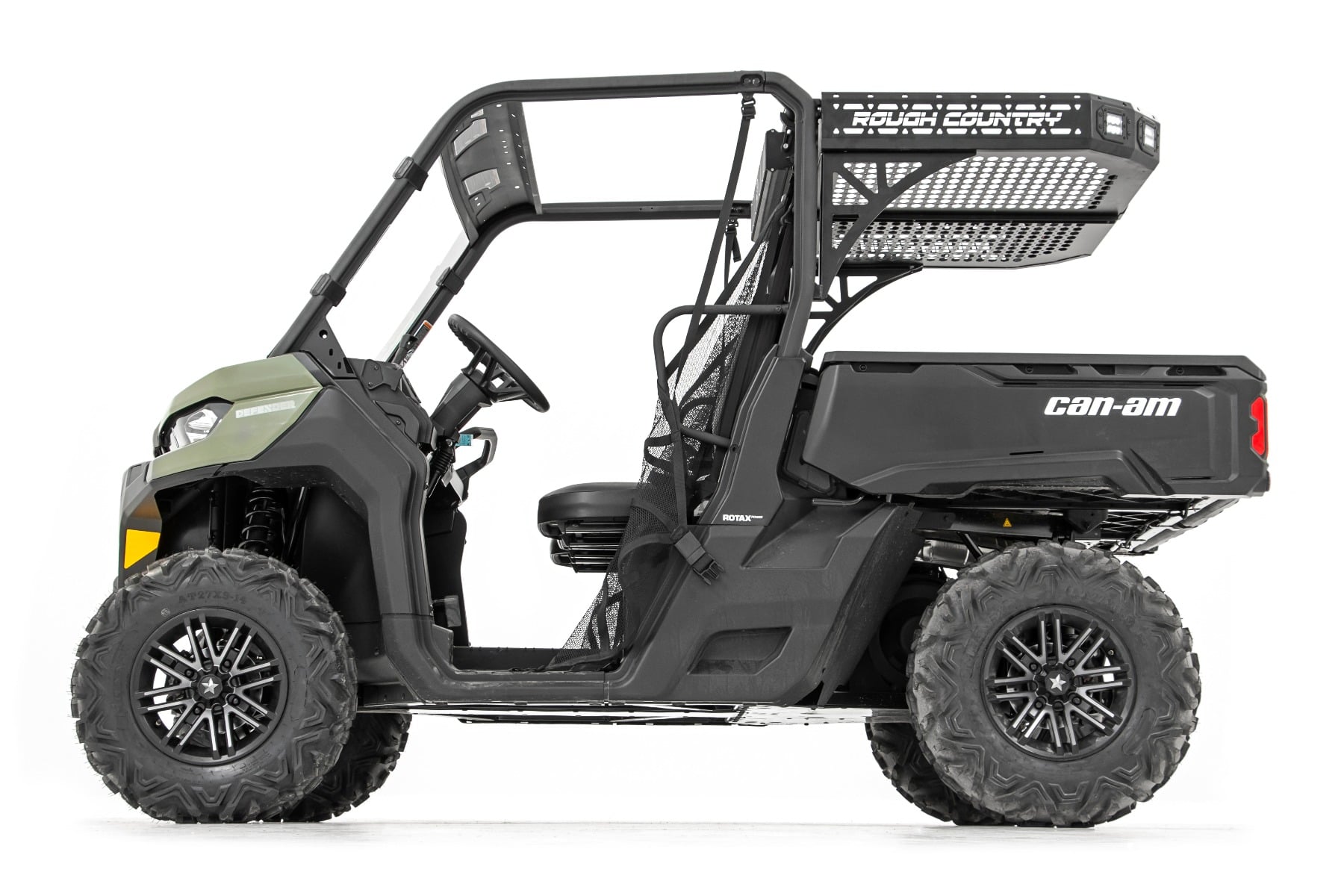 Cargo Rack | Dual 2" Black LED Pairs | Flush Mount | Can-Am Defender HD 5/HD 8/HD 9/HD 10 — view 3