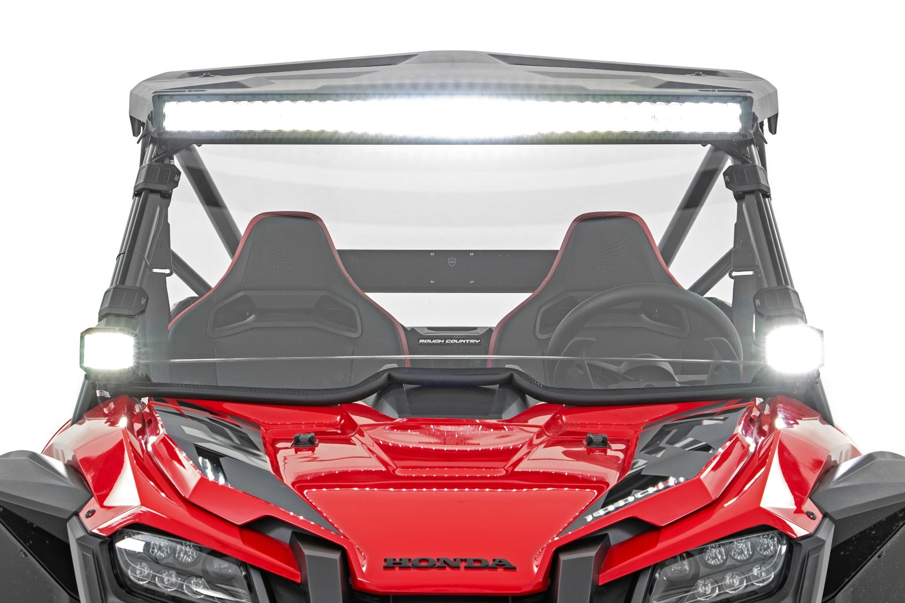 LED Light Kit | Front Mount | 40" Black Dual Row | White DRL | Honda Talon 1000 — view 3