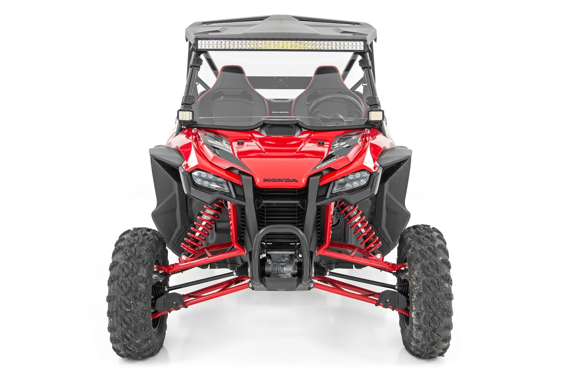 LED Light Kit | Front Mount | 40" Black Dual Row | White DRL | Honda Talon 1000 — view 5