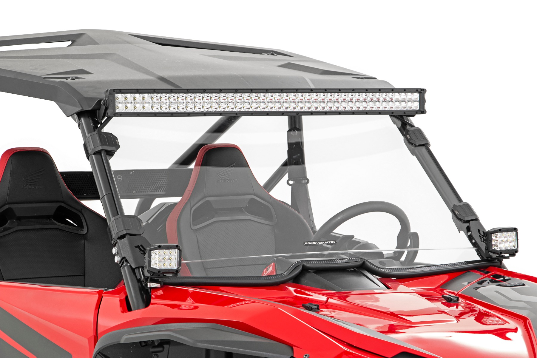 LED Light Kit | Cage Mount | 2" Black Pair | Amber DRL | Honda Talon 1000 — view 2