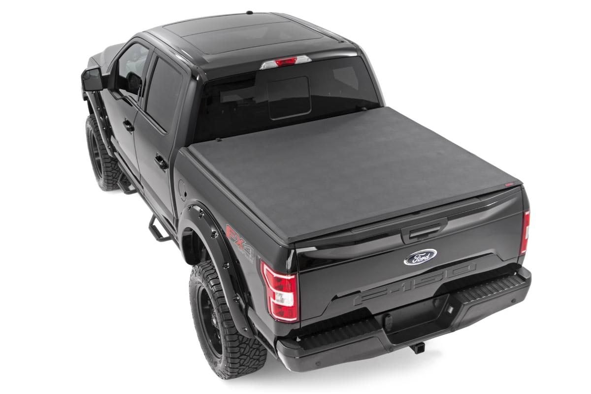 Soft Tri-Fold Bed Cover | 6'7" Bed | Ford F-150 (21-26)/F-150 Lightning (22-26) view 2