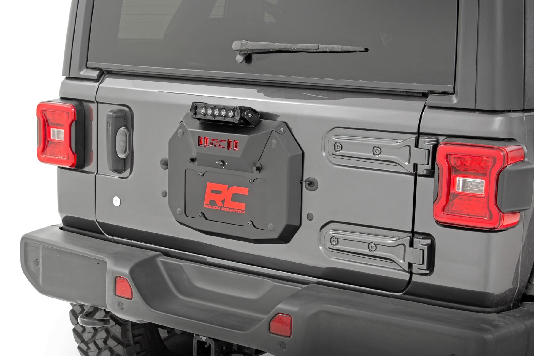 Spare Tire Carrier Delete | 8 Inch BLK Ser LED | Jeep Wrangler JL (18-24) — view 2