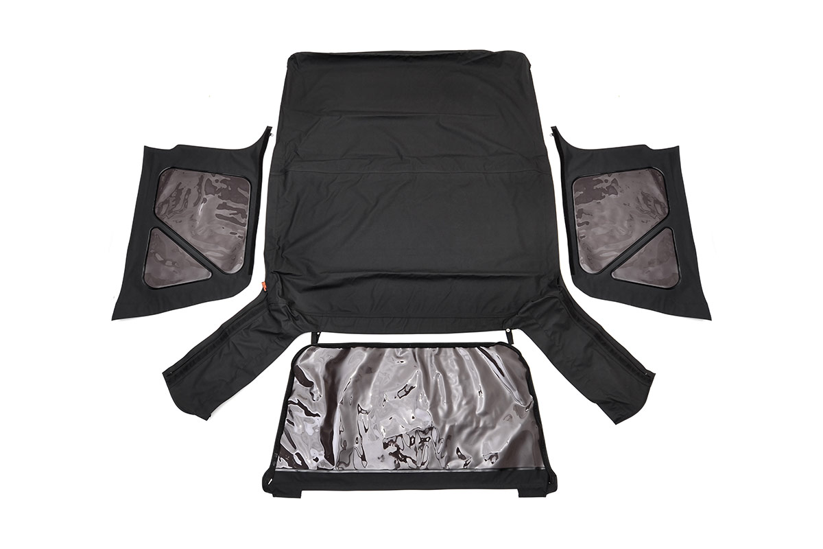 Soft Top | Replacement | Black | Full Doors | Jeep Wrangler TJ 4WD (97-06) — view 2